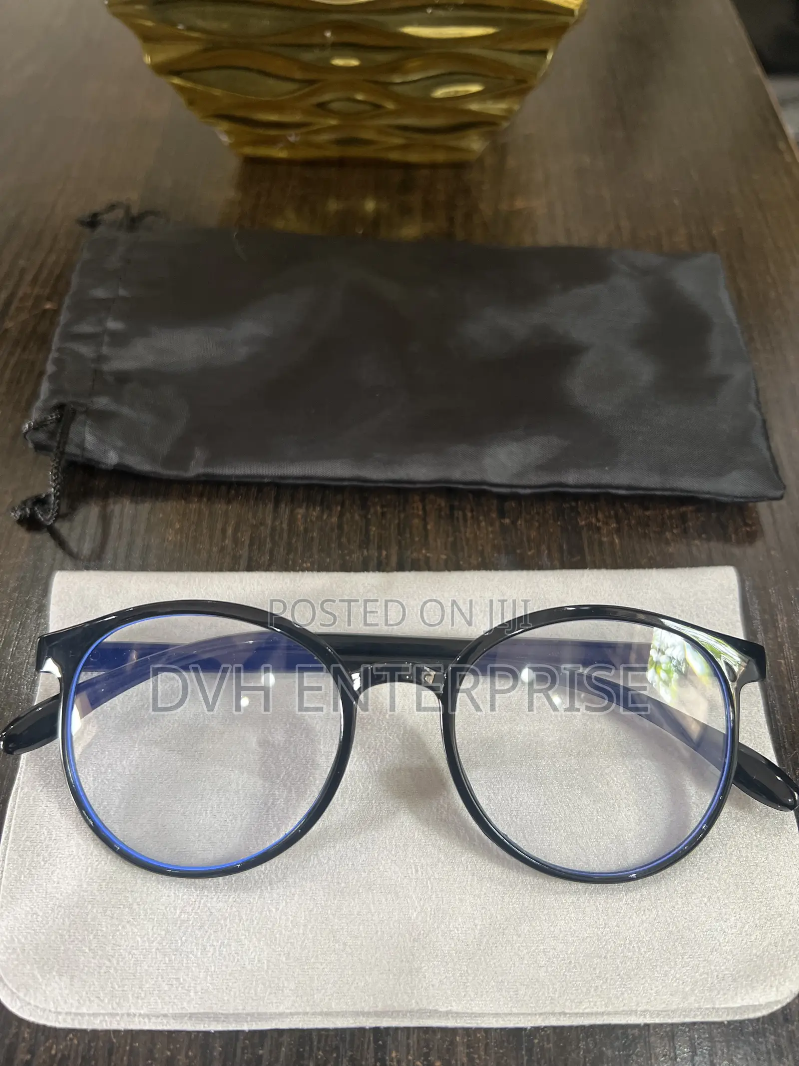Black Reading Glass With Anti Blue Light Protect