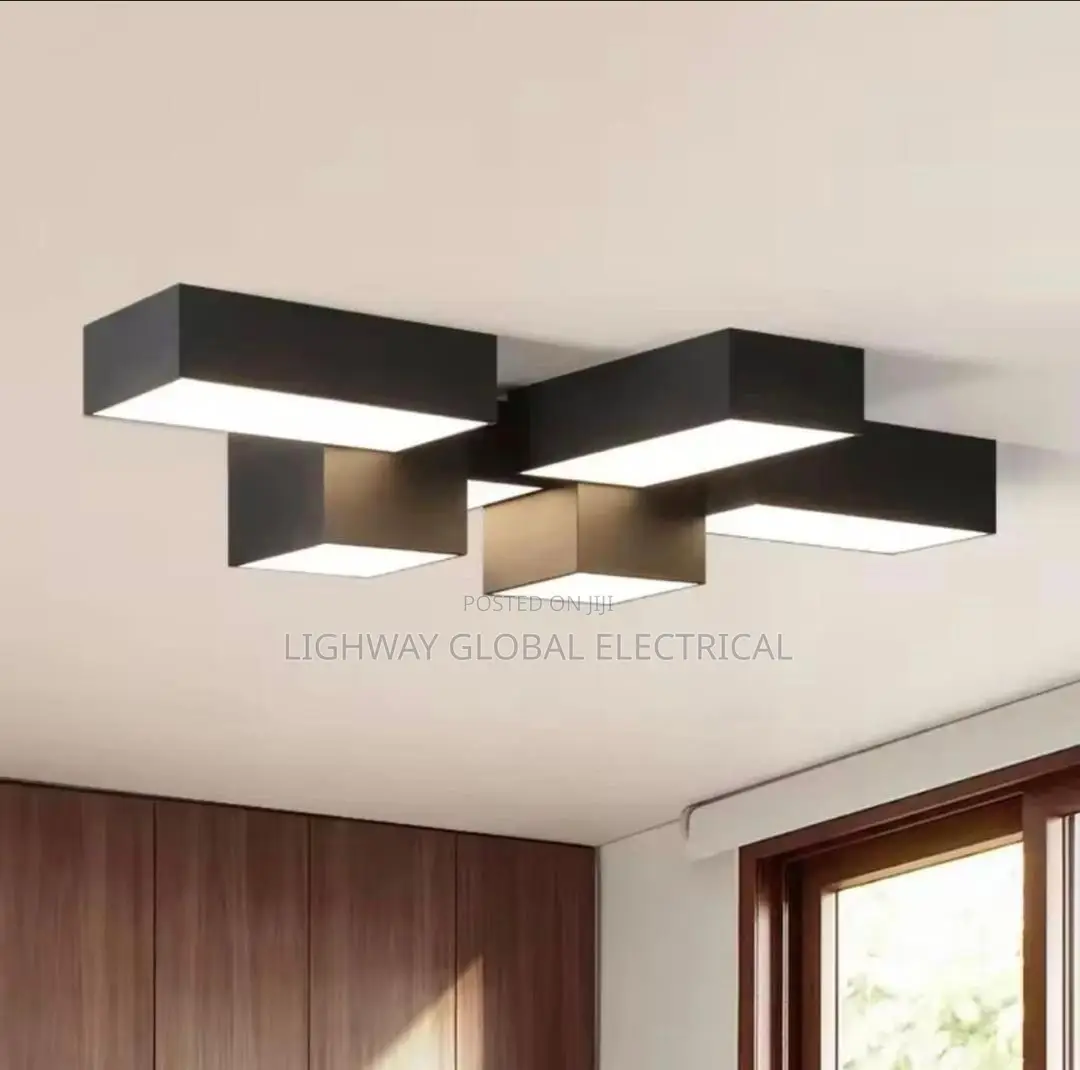 Geometric Square Main Light High End Creative Modern Flosh Chandelier