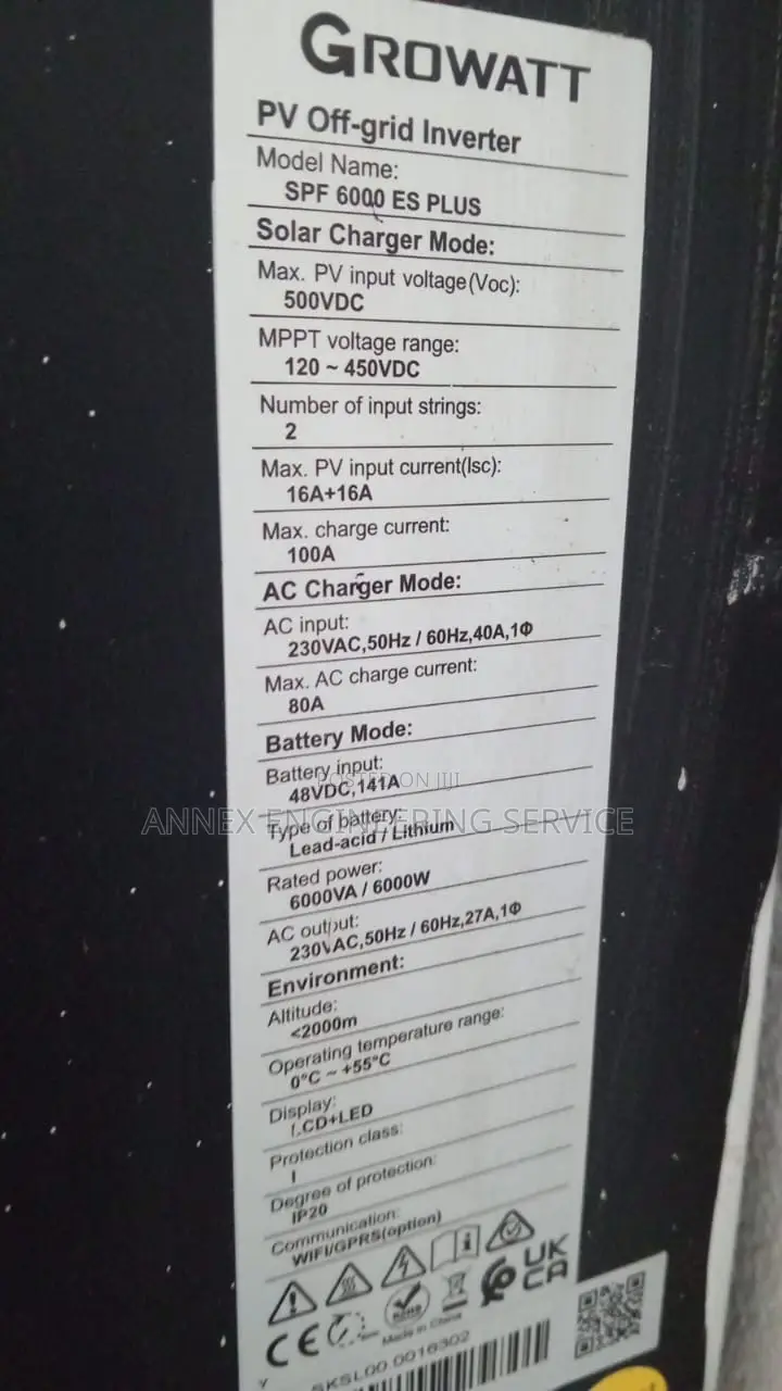6kw Growatt Inverter
