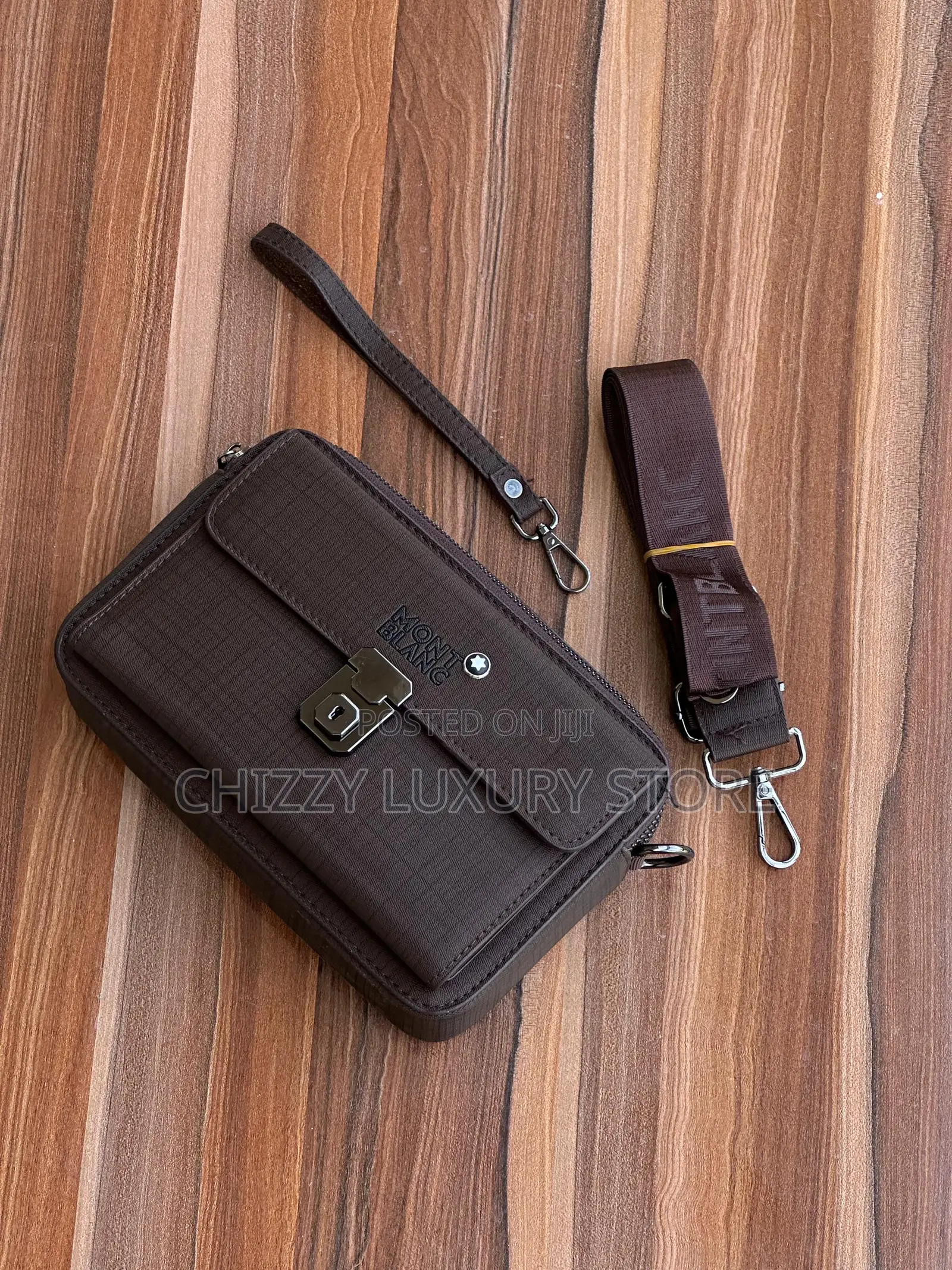 Mont Blanc Quality Luxury Men Genuine Leather Purse