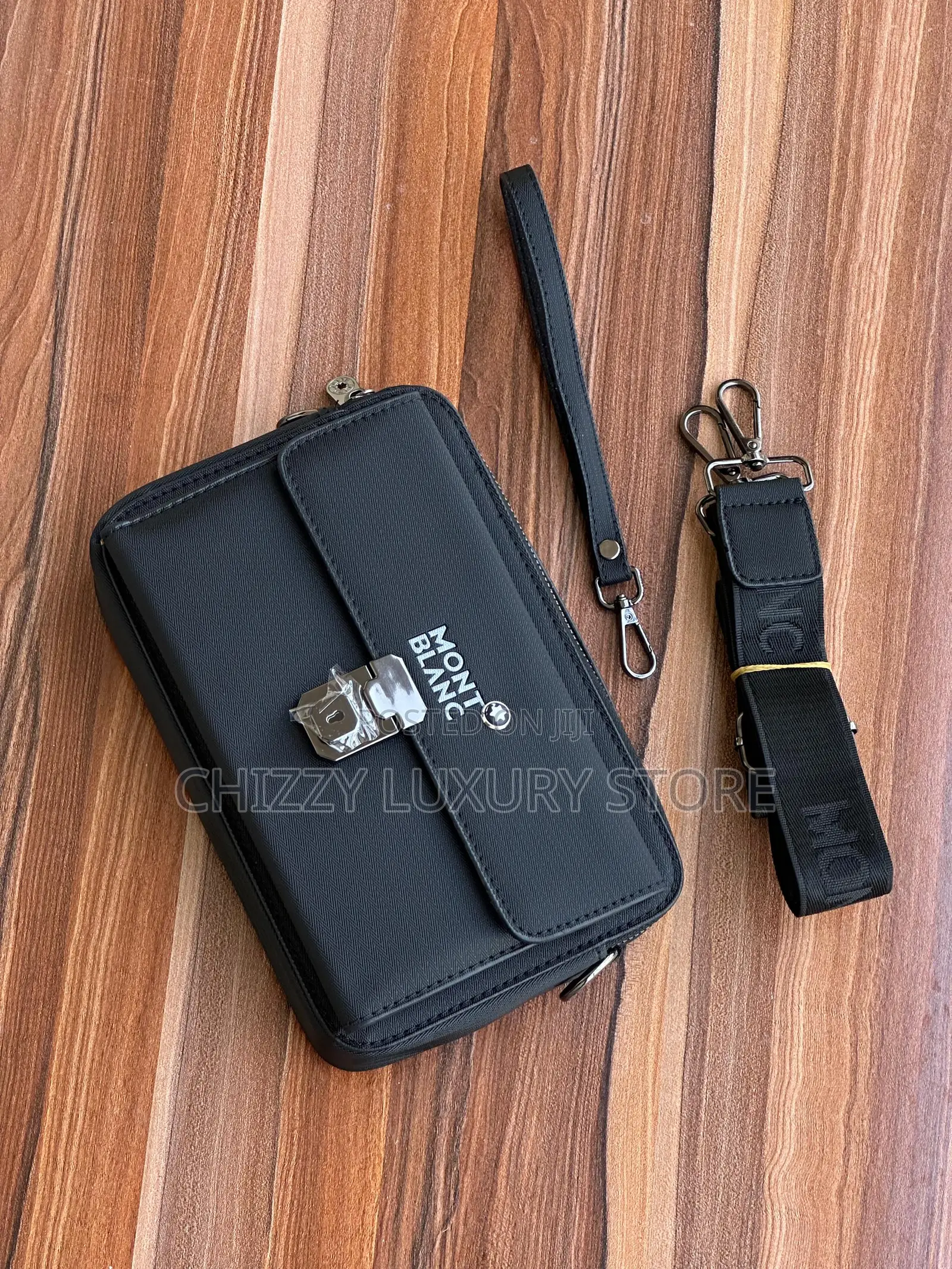 Mont Blanc Quality Luxury Men Genuine Leather Purse