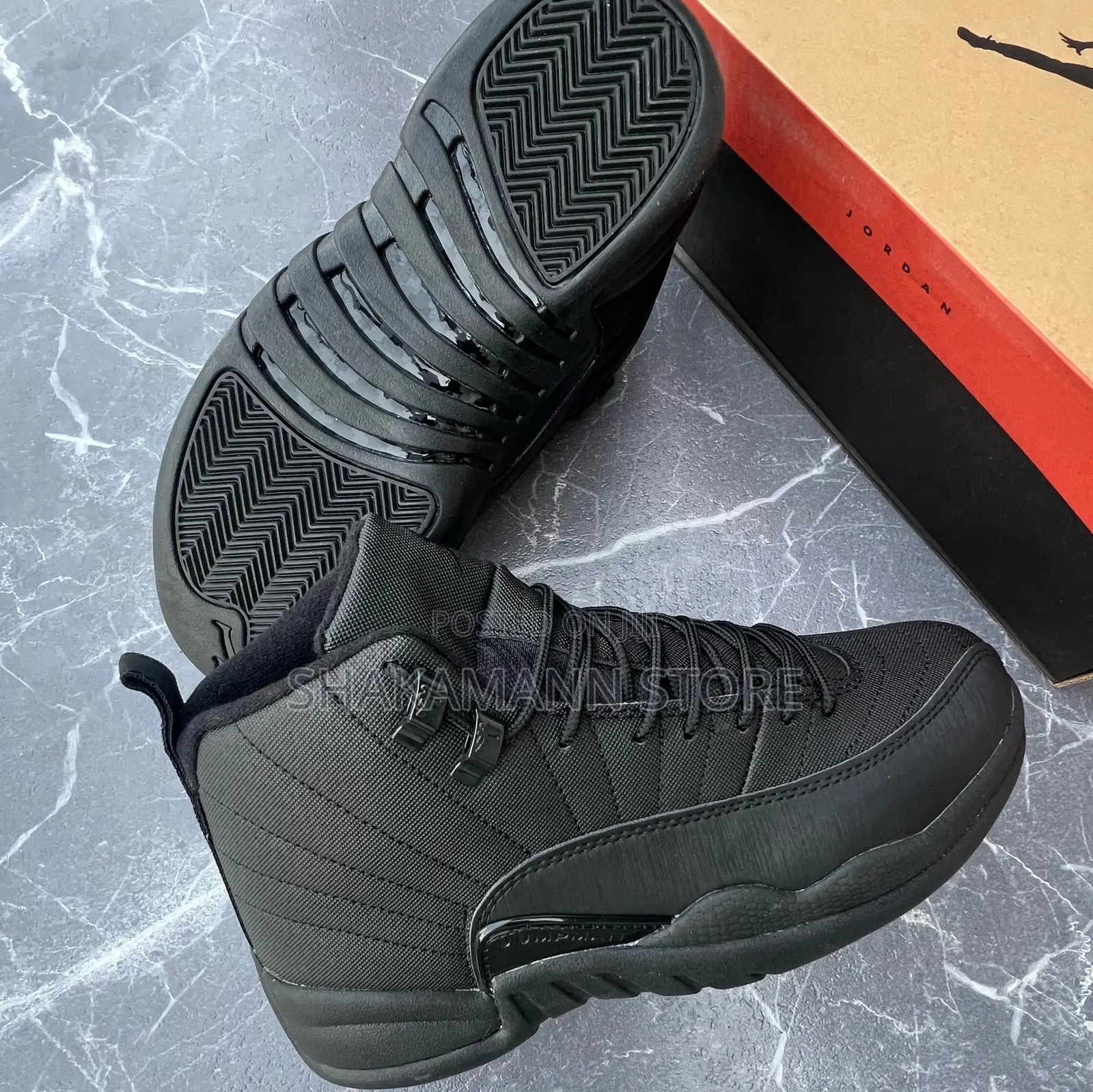 Original Air Jordan 12 Triple Black