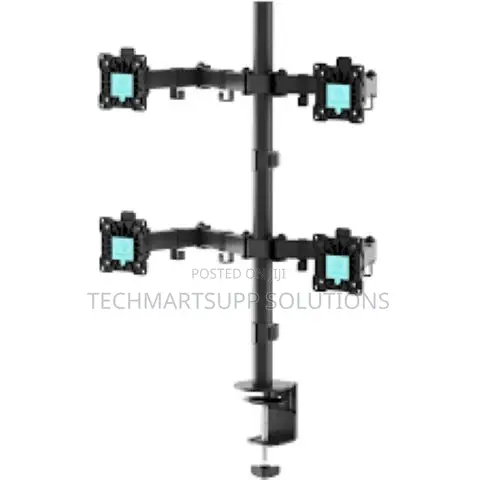 Desk Mount/Hanger for Four Monitors 13"-32" (Onkron D421e)