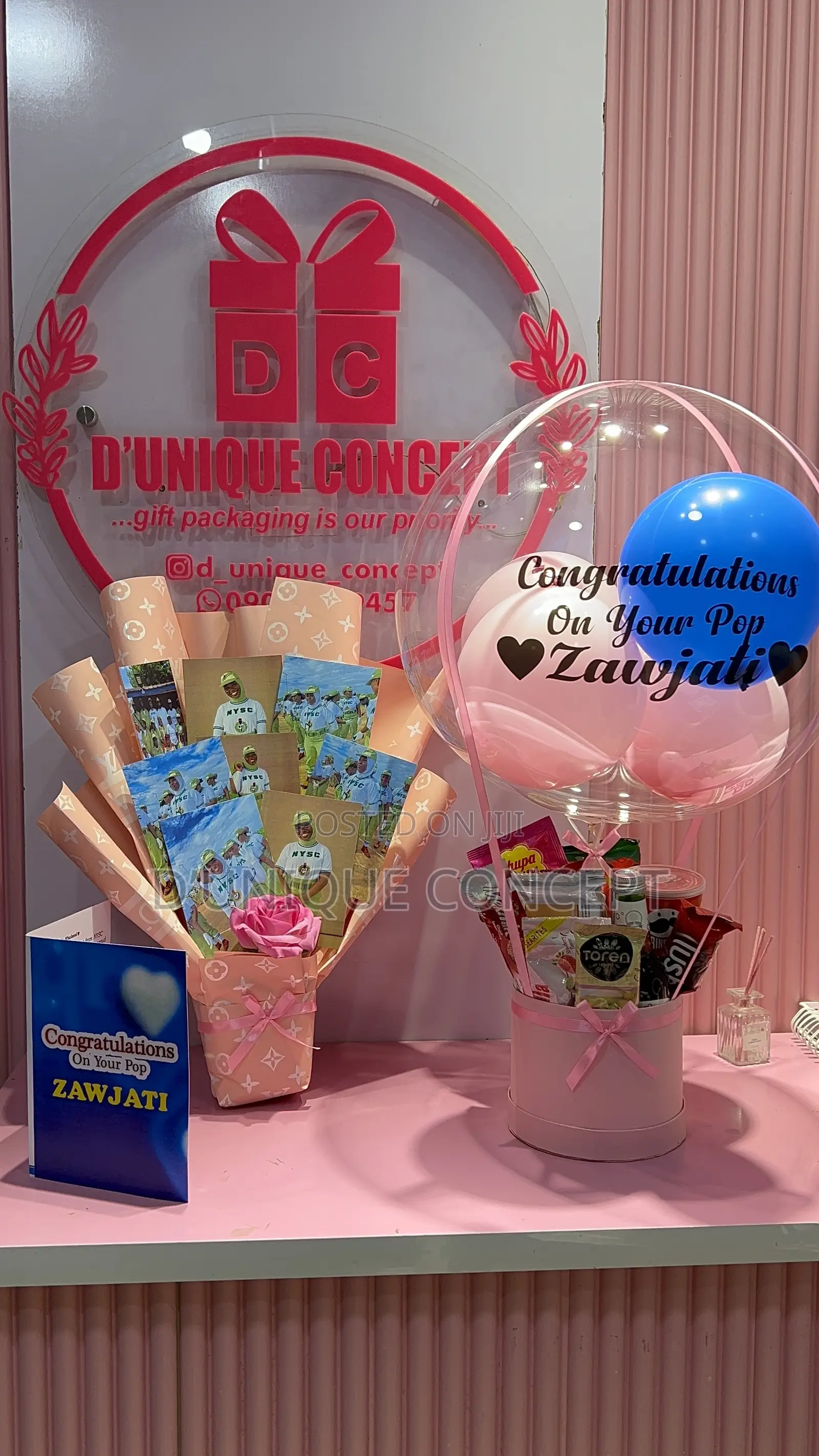 Picture Bouquet and Treat Box
