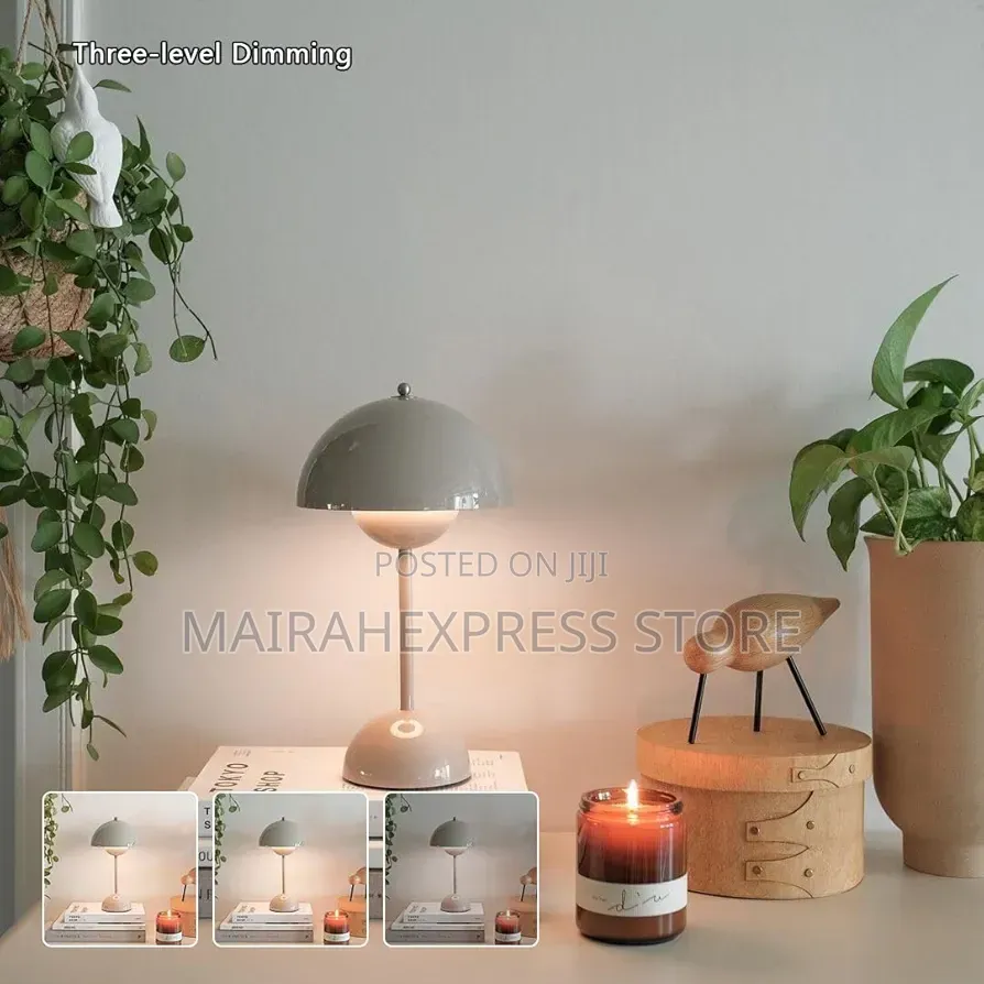 Modern Glow Rechargeable Mushroom-Style Table Lamps Ts