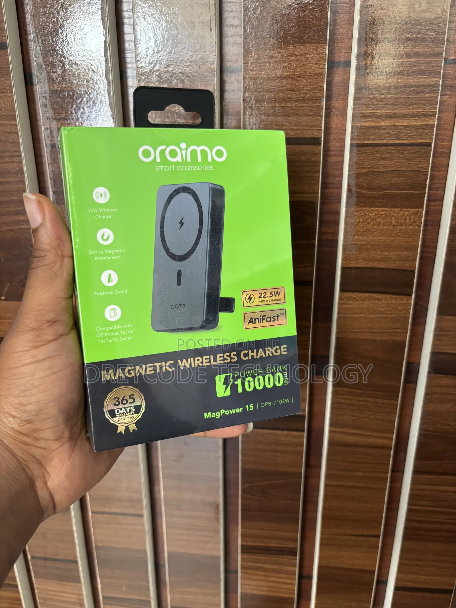 Oraimo 10000mah Magnetic Wireless Charge