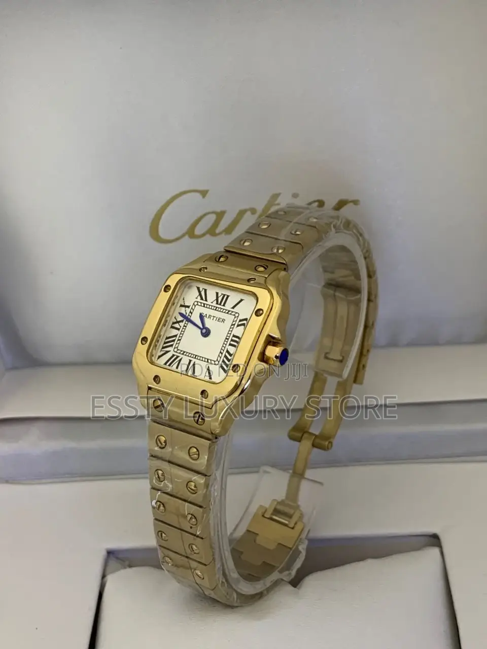 Quality Cartier Rose Gold Mixed Silver Female Chain Wrist Watch