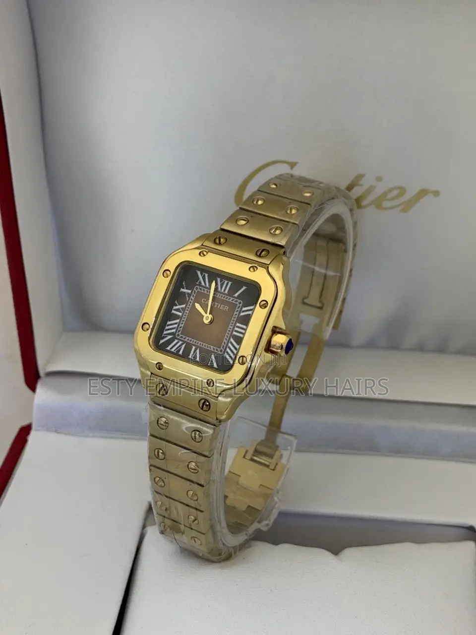 Quality Cartier Rose Gold Mixed Silver Female Chain Wrist Watch