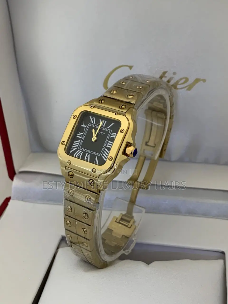 Quality Cartier Rose Gold Mixed Silver Female Chain Wrist Watch