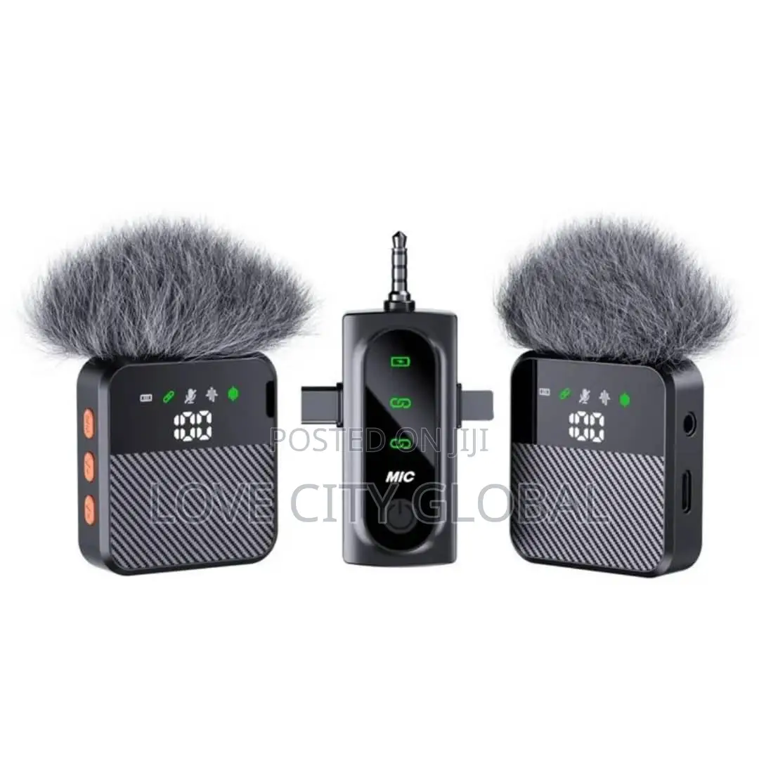 Qy77 Anc Wireless Microphone Led Display 3in1 iPhone Type C Camera