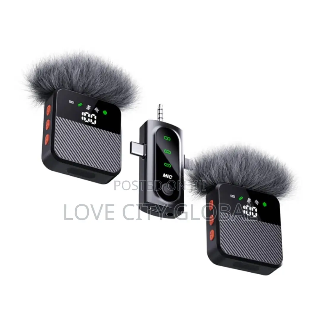 Qy77 Anc Wireless Microphone Led Display 3in1 iPhone Type C Camera