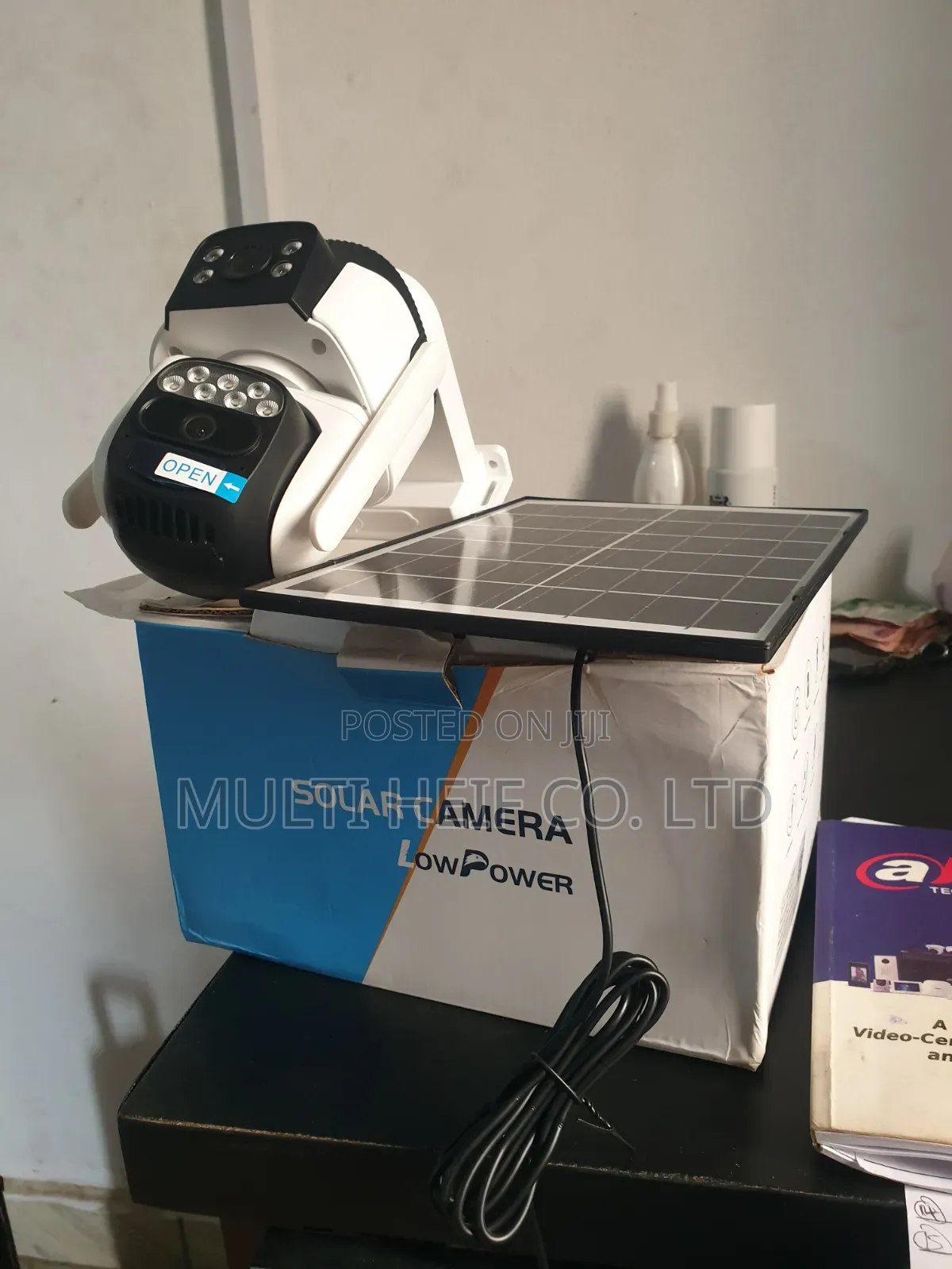 Dual Lens Solar Camera With 128gb Memory Card
