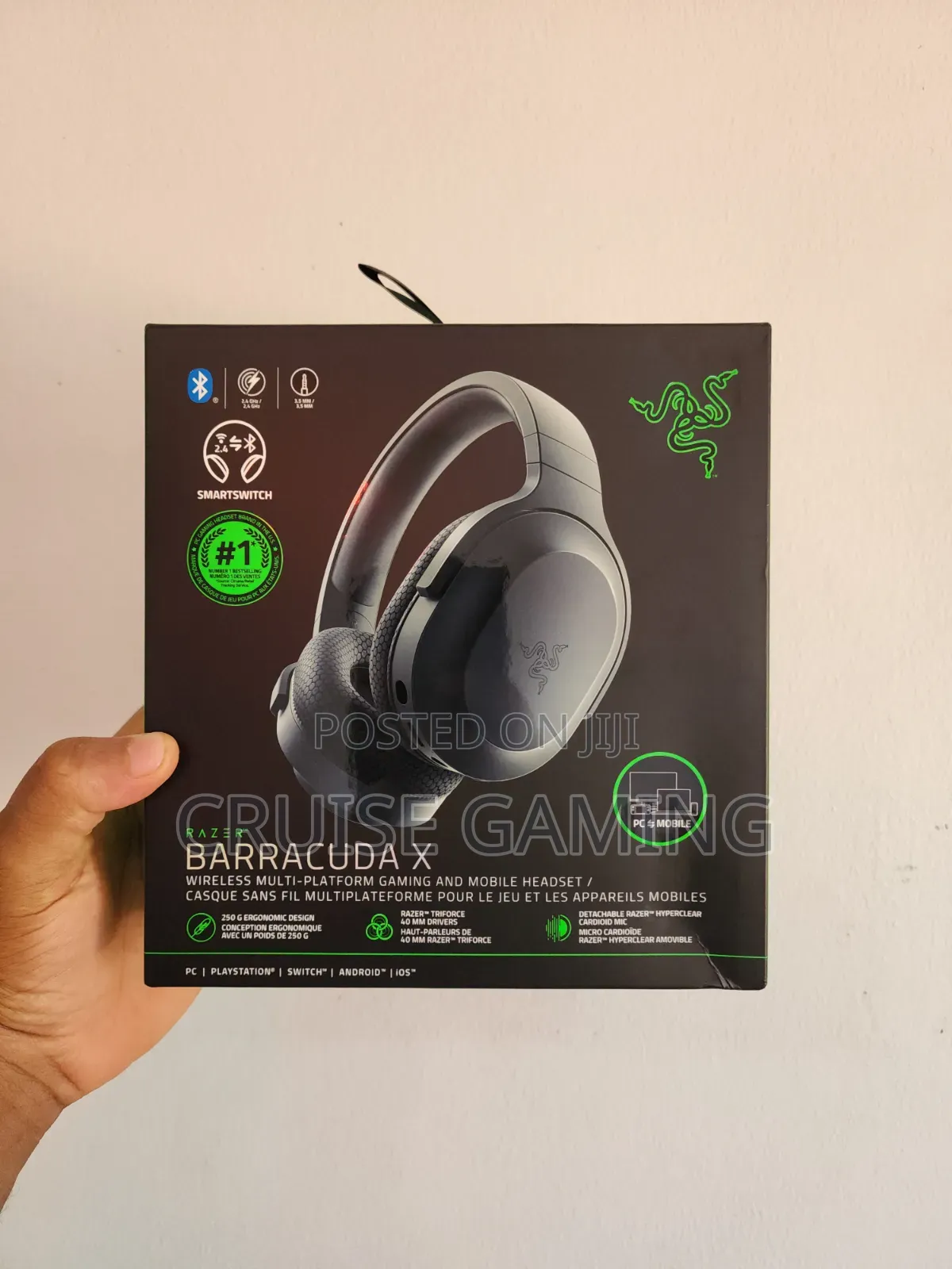 Razer Barracuda X Wireless Gaming Headset 2022 Bluetooth Model 2.4ghz