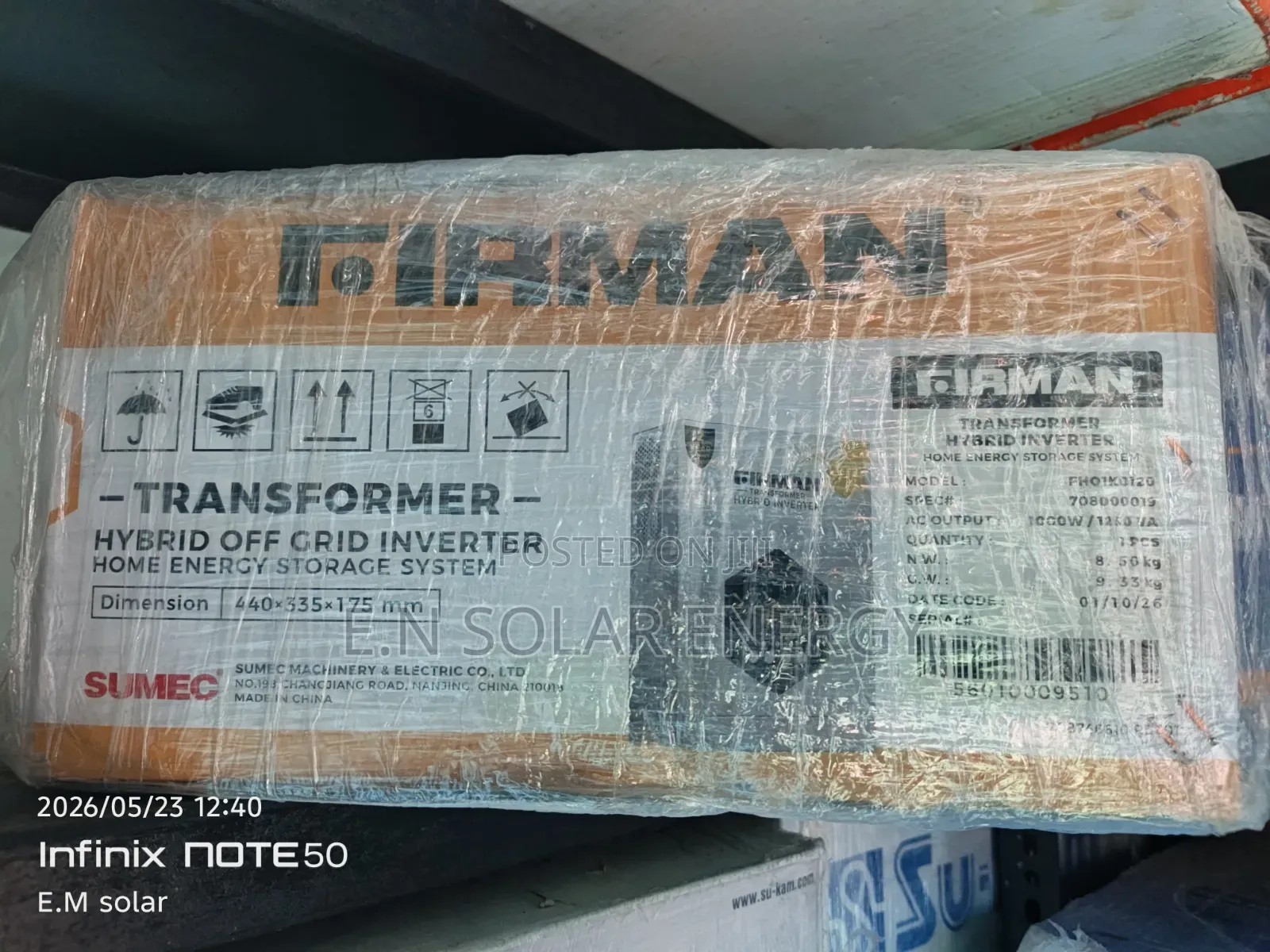 1kva/12v Fireman Inverter Available Now