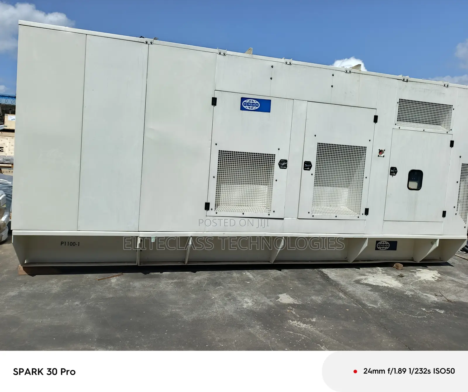 Fg Wilson 1000kva Canopied Generator