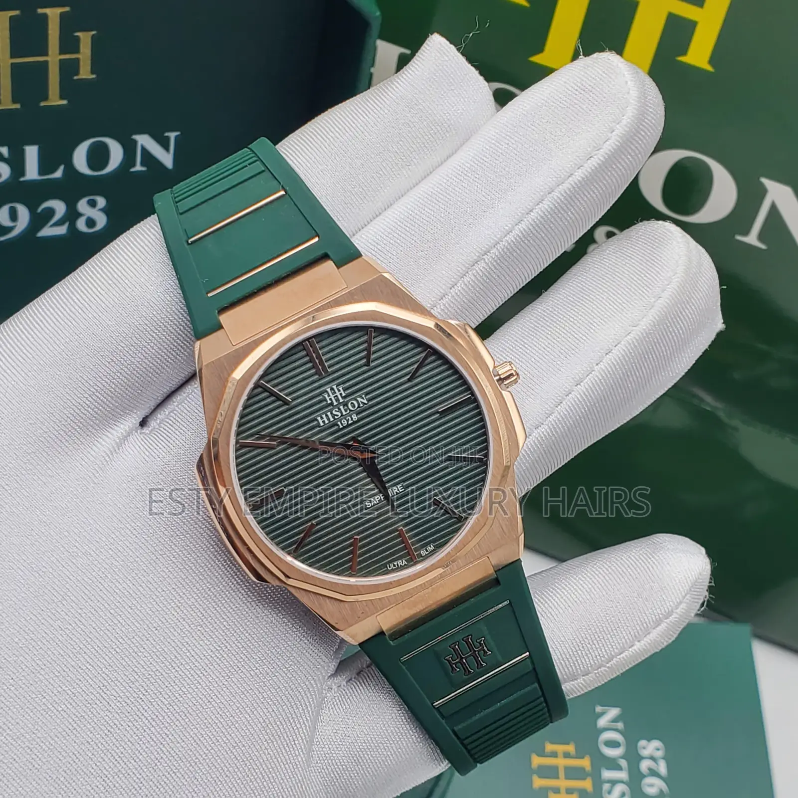 High Quality Luxury Hislon Cl127 Rubber Wristwatch