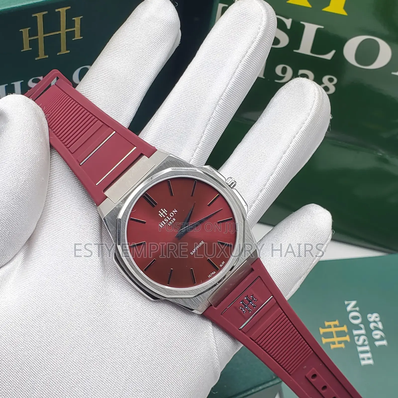 High Quality Luxury Hislon Cl127 Rubber Wristwatch