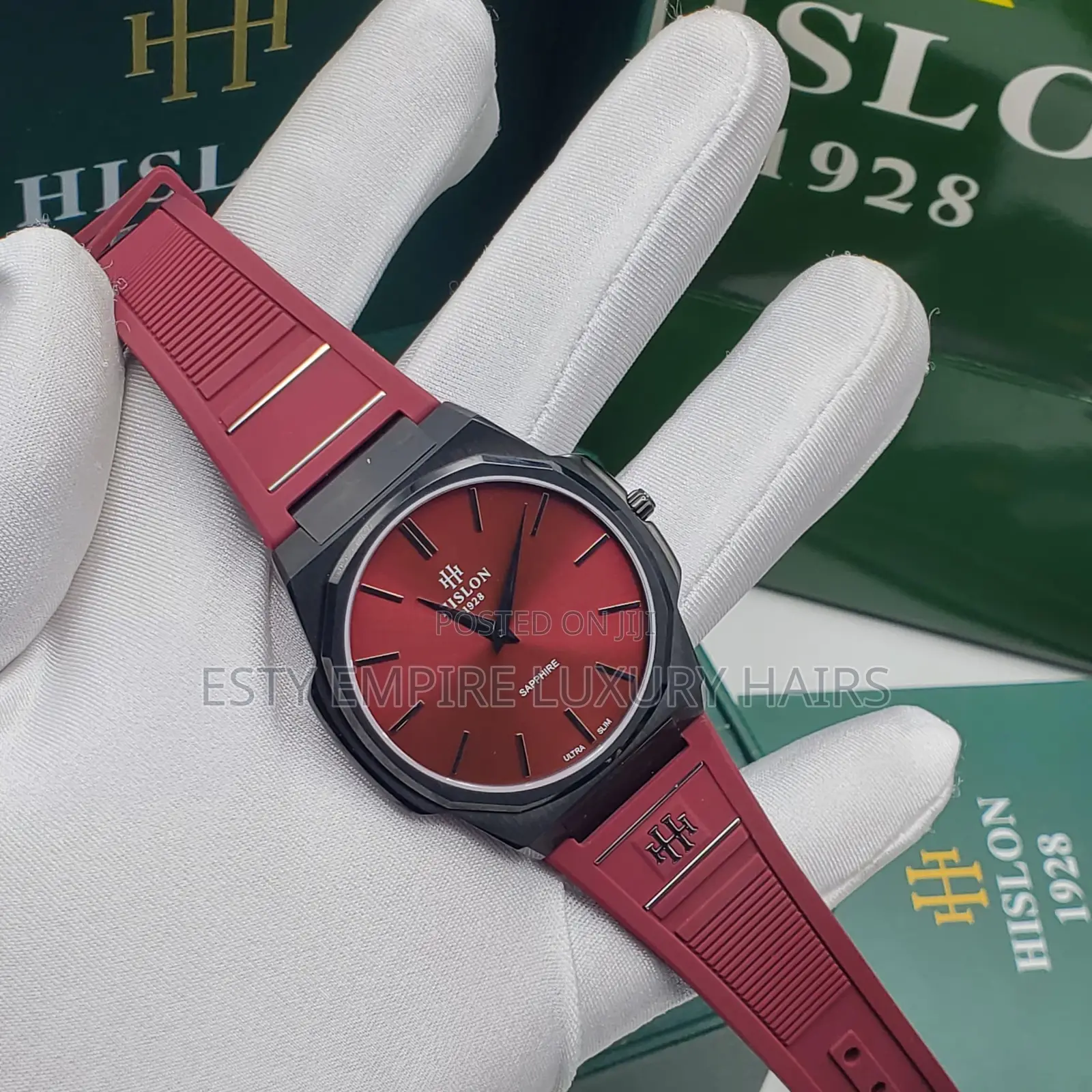 High Quality Luxury Hislon Cl127 Rubber Wristwatch