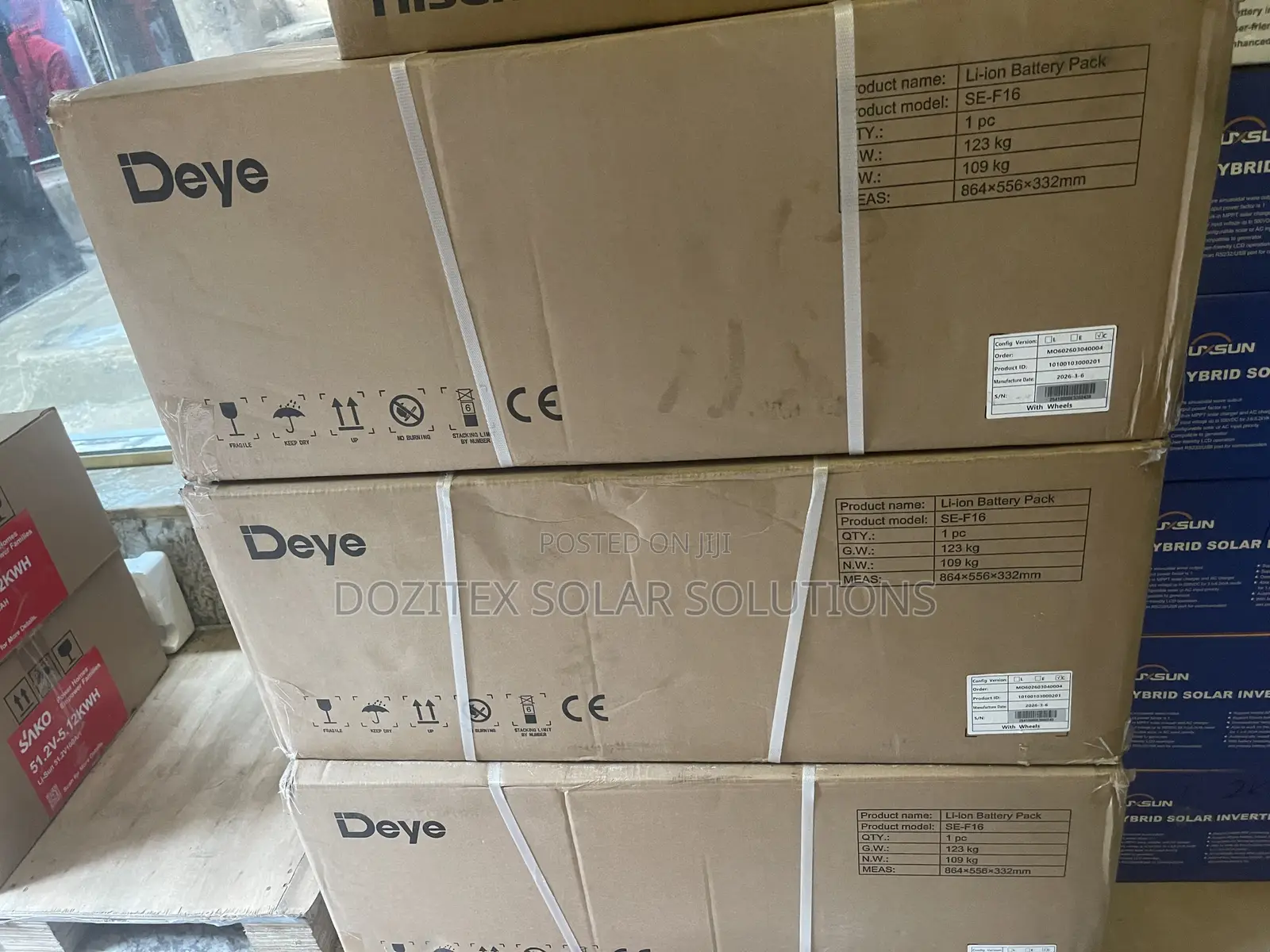 Deye 16.5kw/48v Lithium Battery