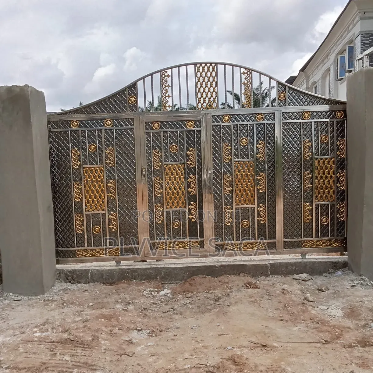 Black Stainless Steel Gate