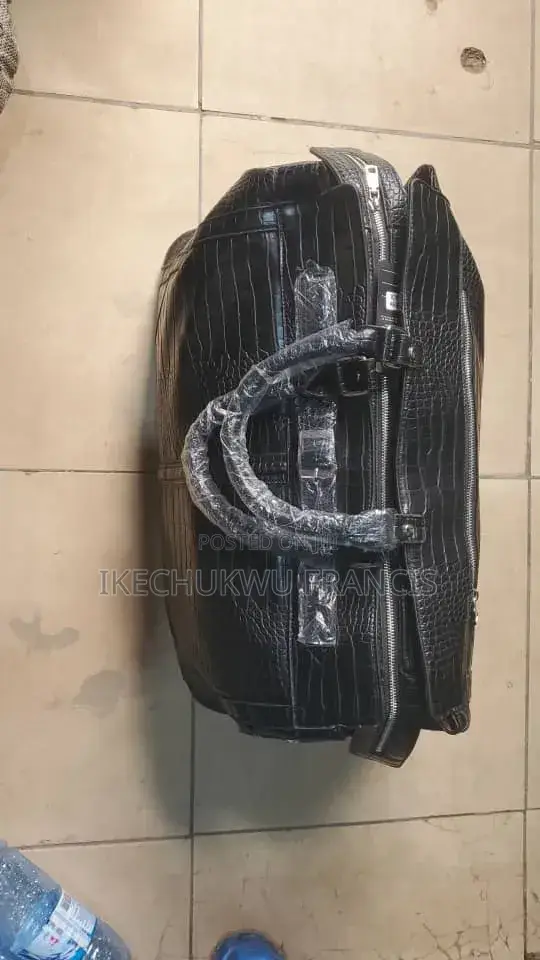 Genuine Leather Duffel Travel Bag