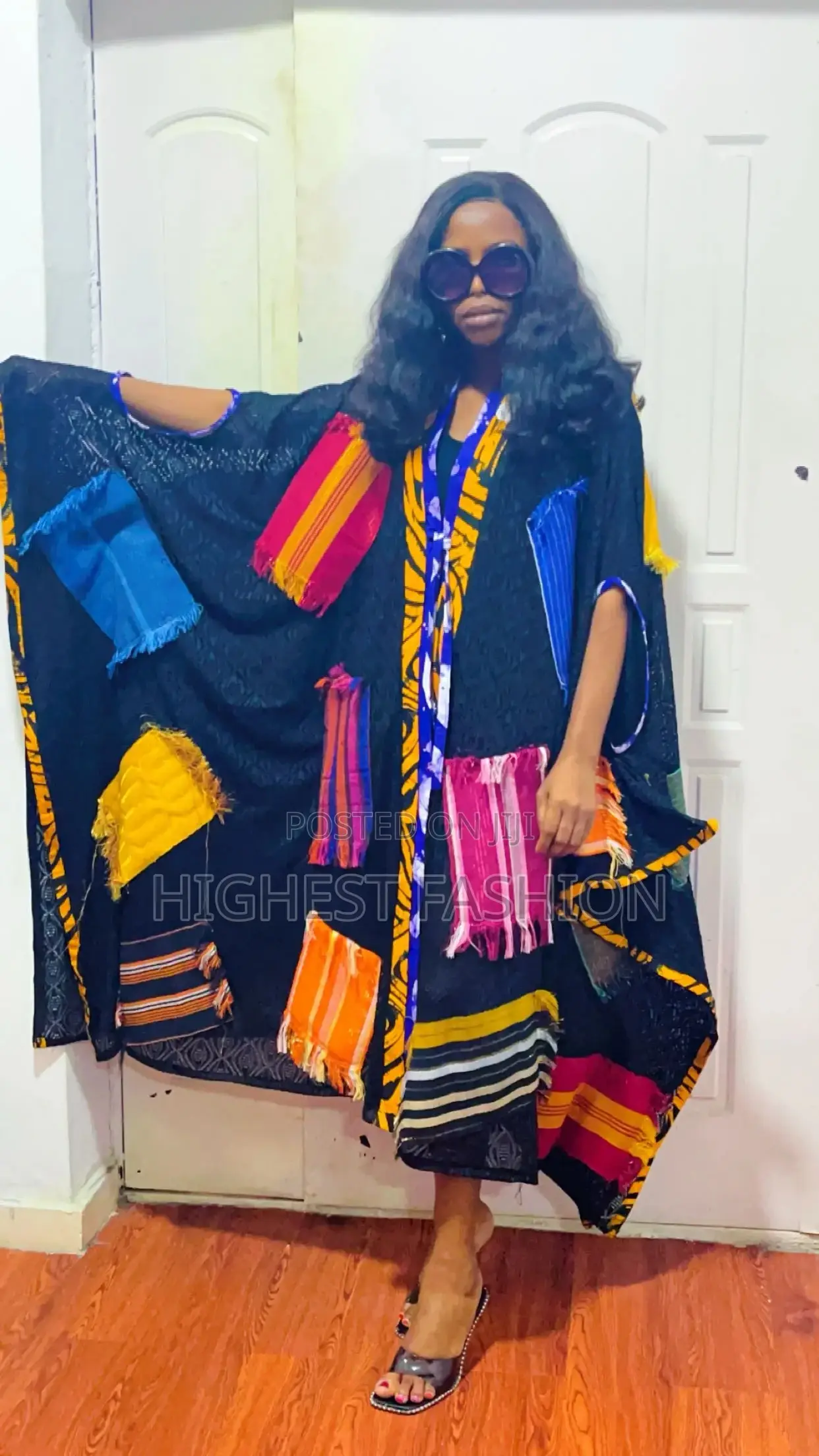 Long Ankara and Ofi Jacket - Style 612