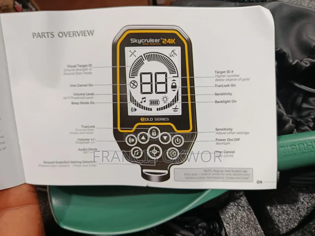 Skycruiser Multi Frequency Metal Detector