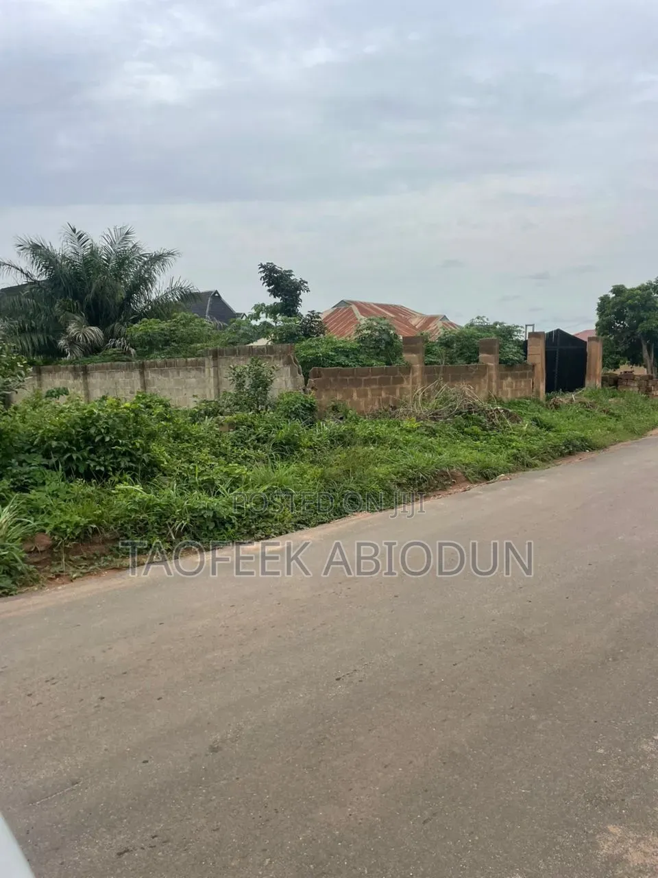A Plot of Land With Fence and Gate at Adeleke Estate Osogbo