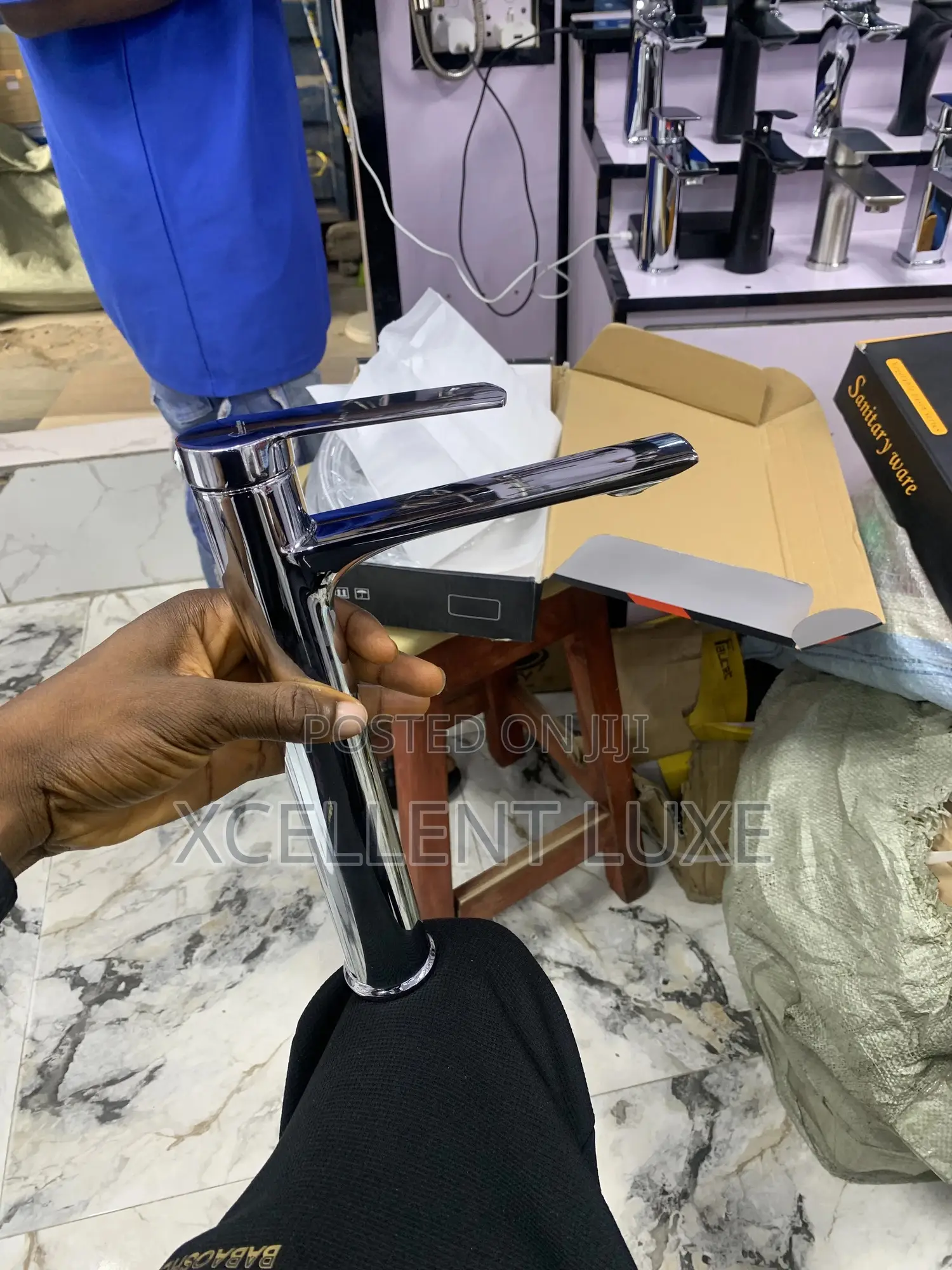 Chrome Long Basin Mixer Tap
