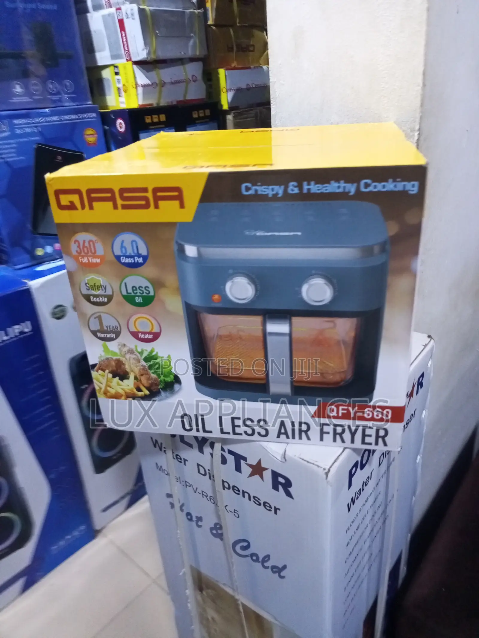 Qasa 6l Electric Oil Less Air Fryer for Home Use