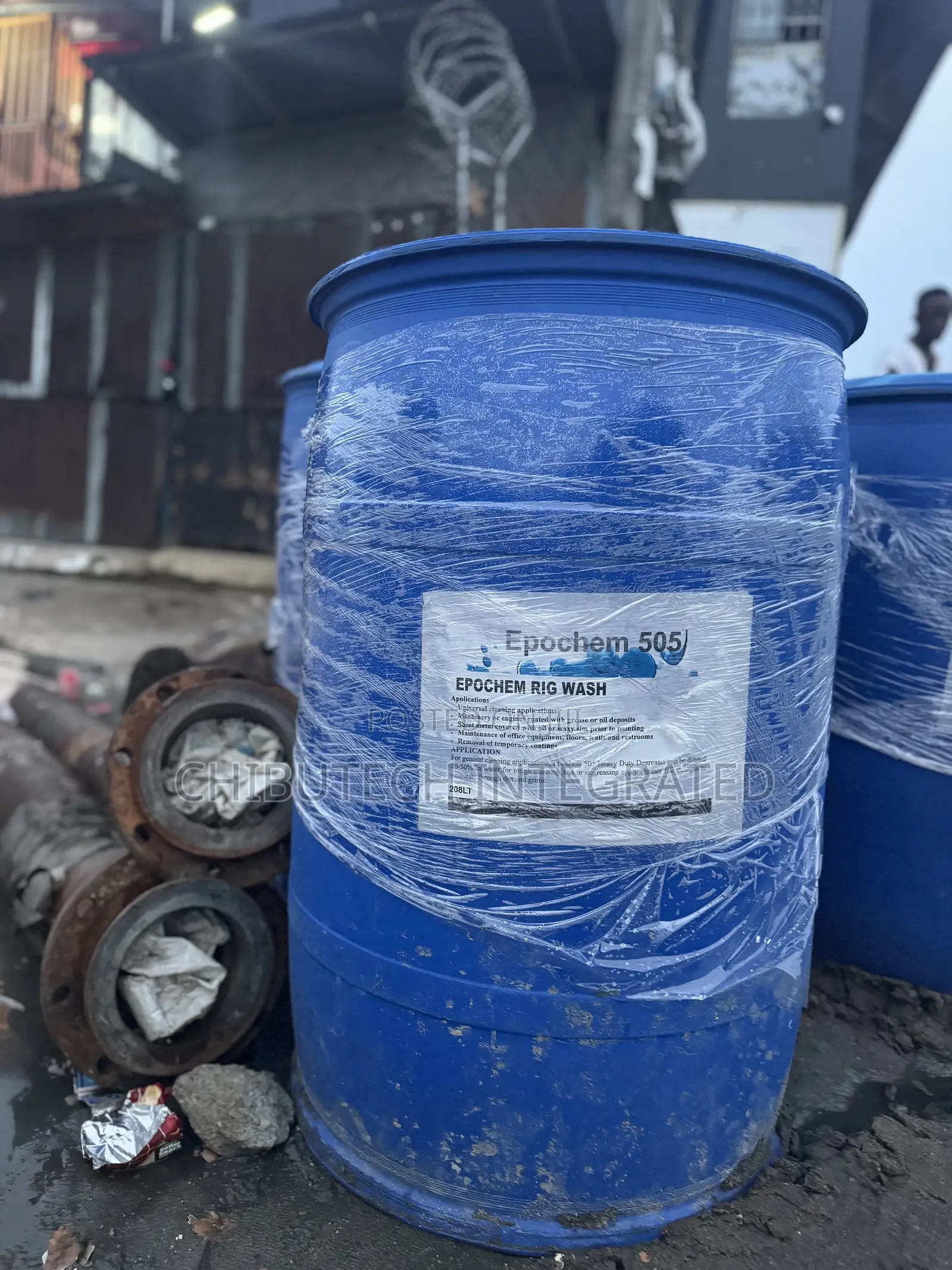 200-Liter Drum of Epochem 505 Rig Wash Industrial Cleaner.