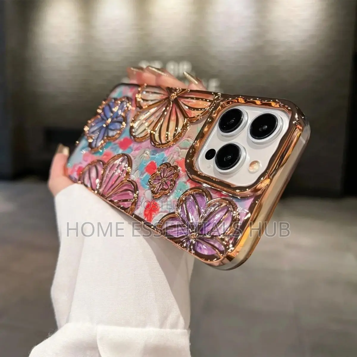 iPhone 12 Flower Pouch