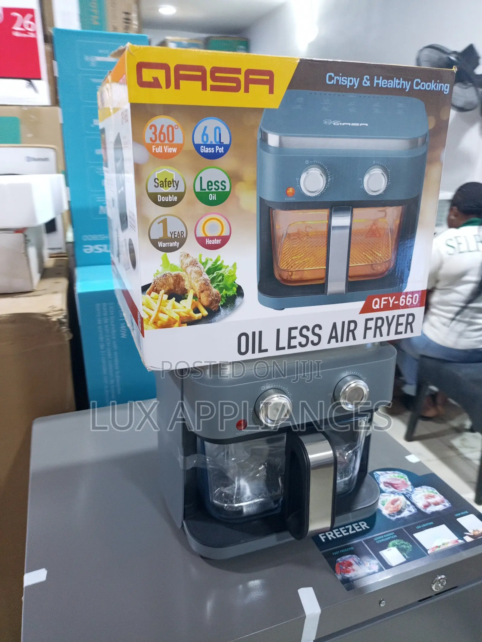 Qasa Qfy-660 Air Fryer With Non-Stick Basket
