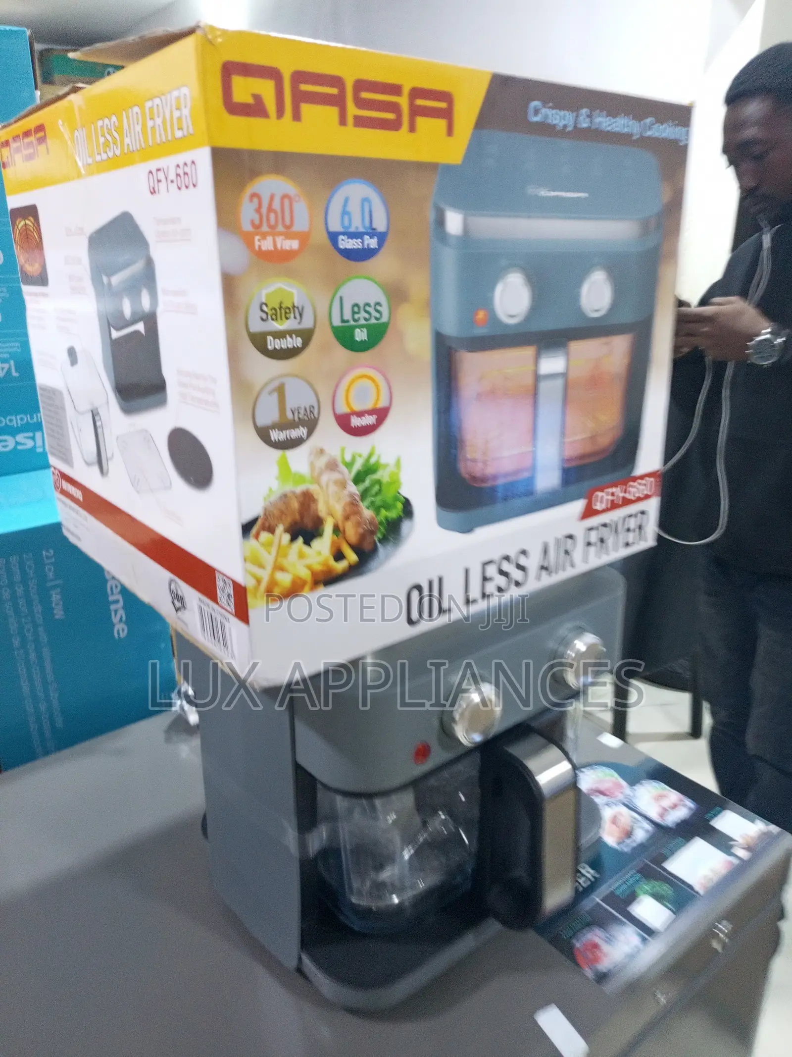 Qasa Qfy-660 Kitchen Air Fryer for Healthy Recipes