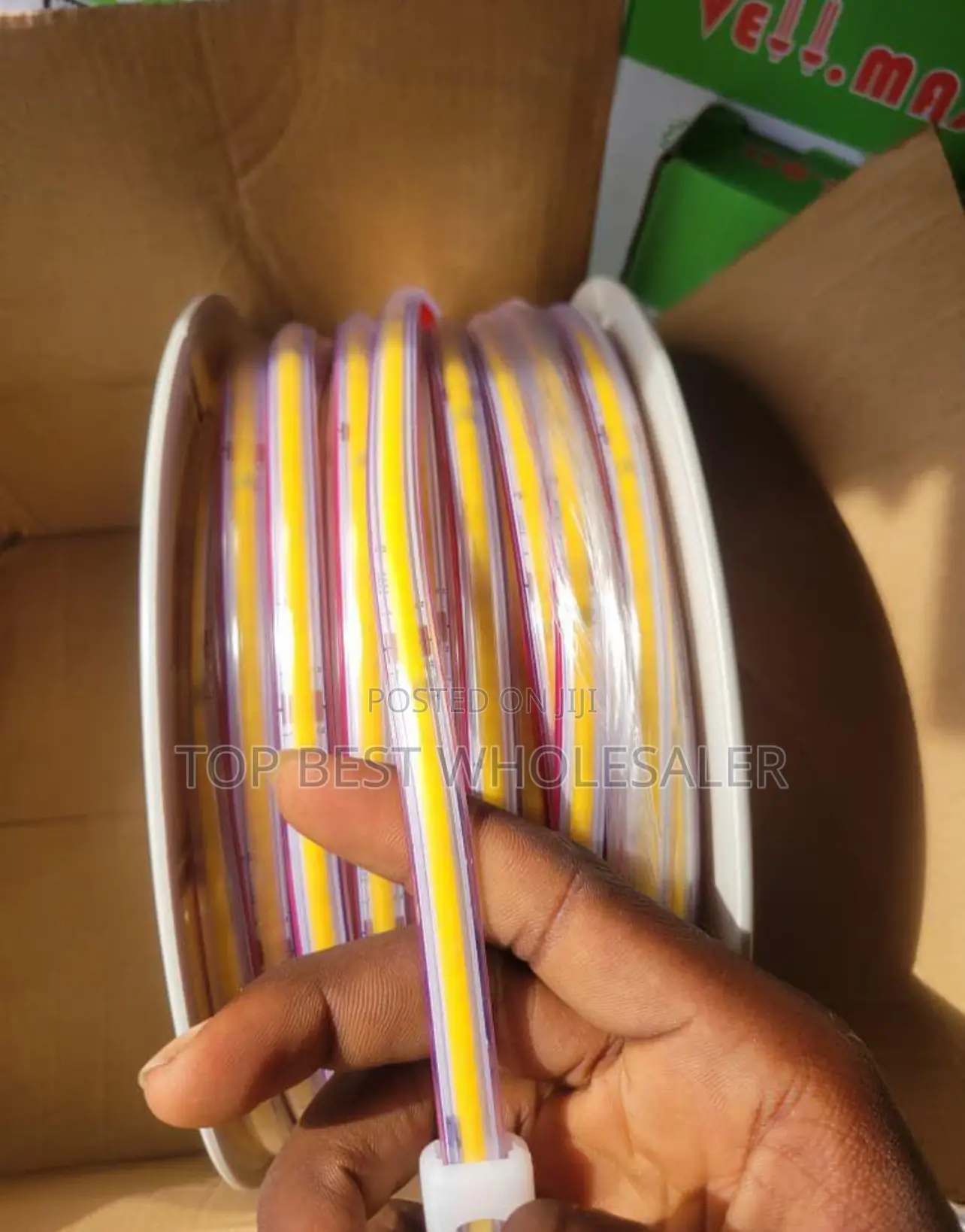 Cob Led Strip Light 50meter in Carton Waterproof 220volts