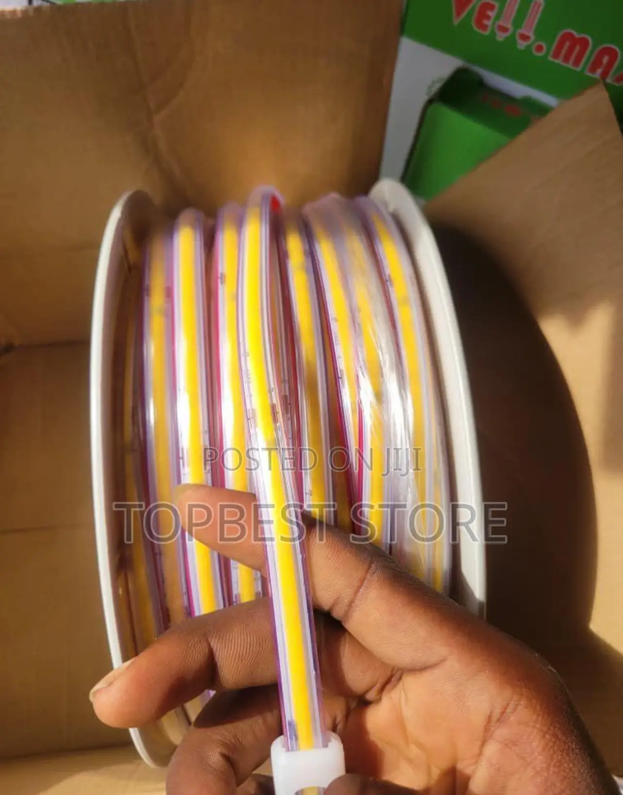 Cob Led Strip Light 50meter in Carton Waterproof 220volts