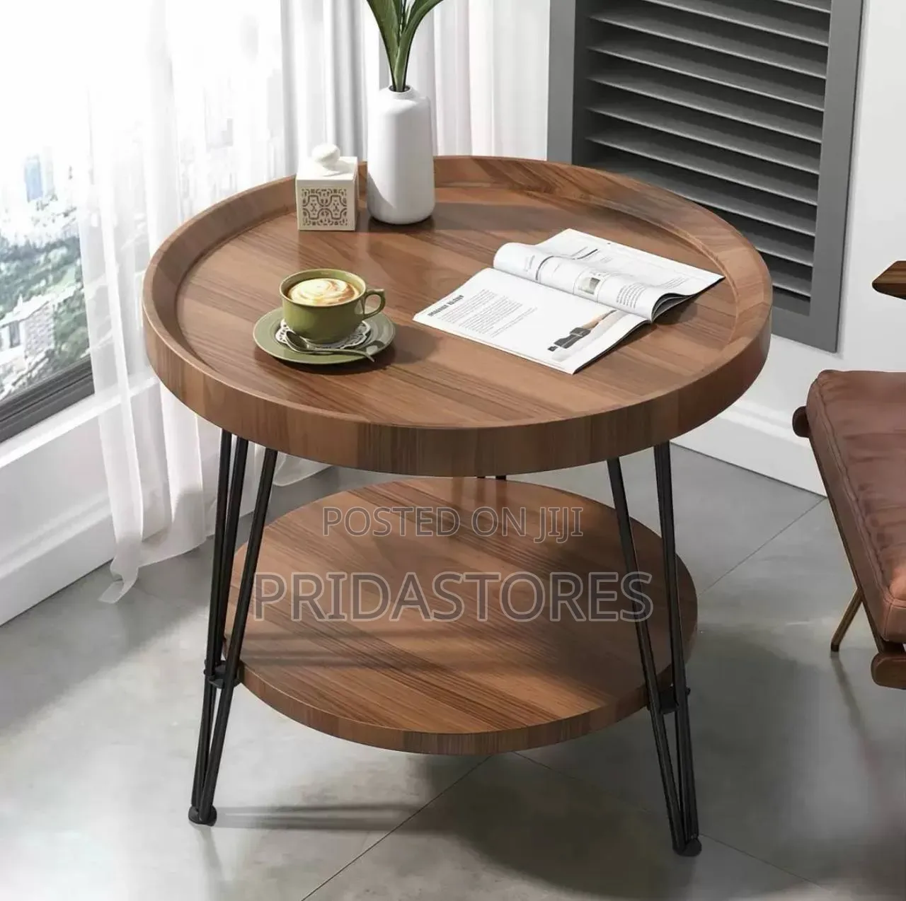 Double-Layered Round Coffee Table