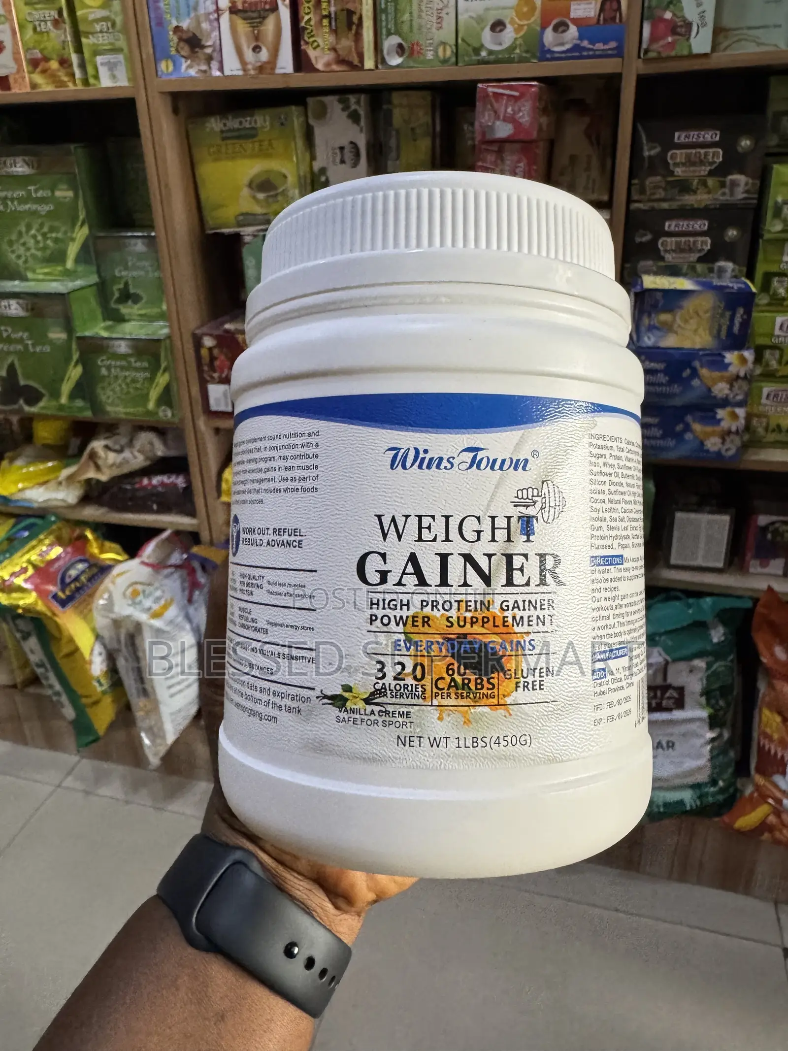 Wins Town High Protein Weight Gainer Powder Supplement