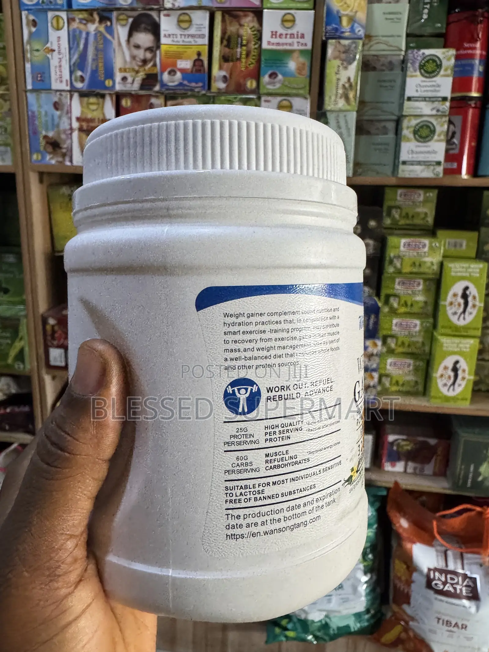 Wins Town High Protein Weight Gainer Powder Supplement