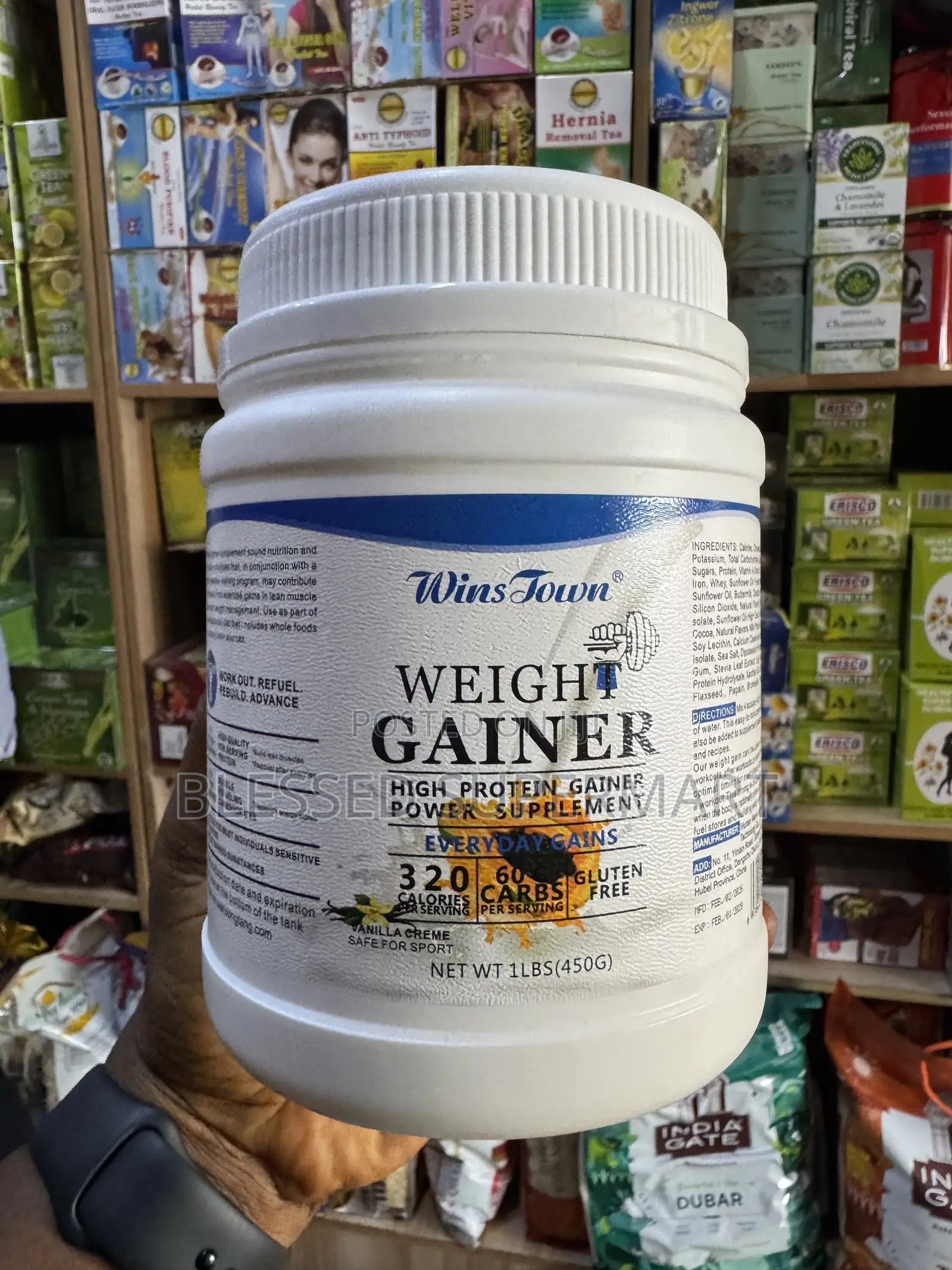 Wins Town High Protein Weight Gainer Powder Supplement