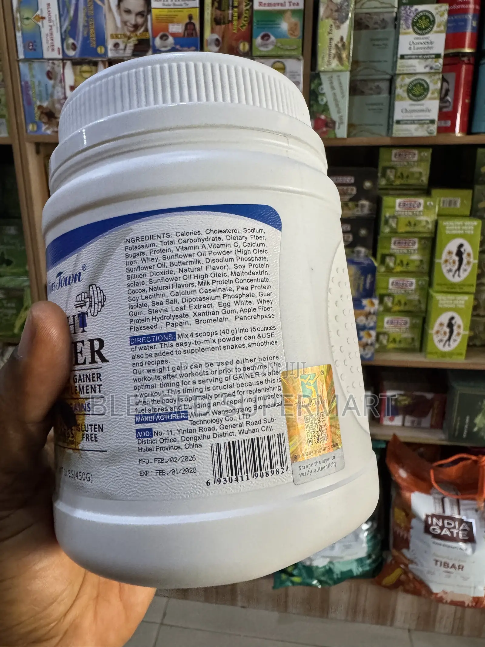 Wins Town High Protein Weight Gainer Powder Supplement