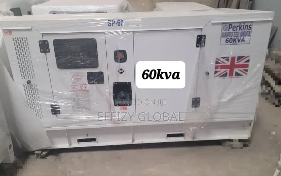 Original Perkins England 60kva Soundproof Generator