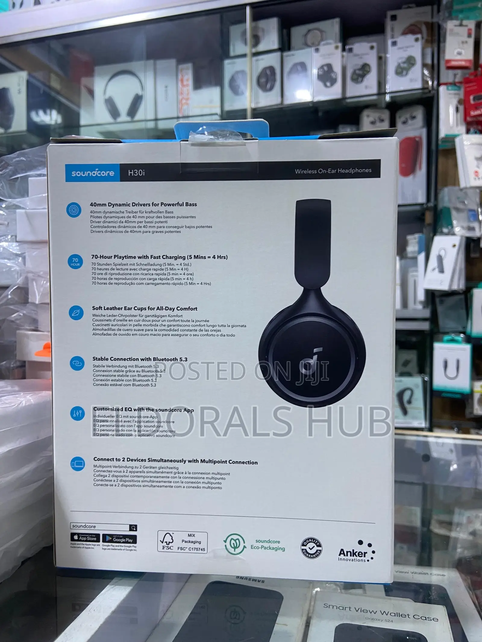 Soundcore H30i Wireless Bluetooth Headphones With 70h Playtime