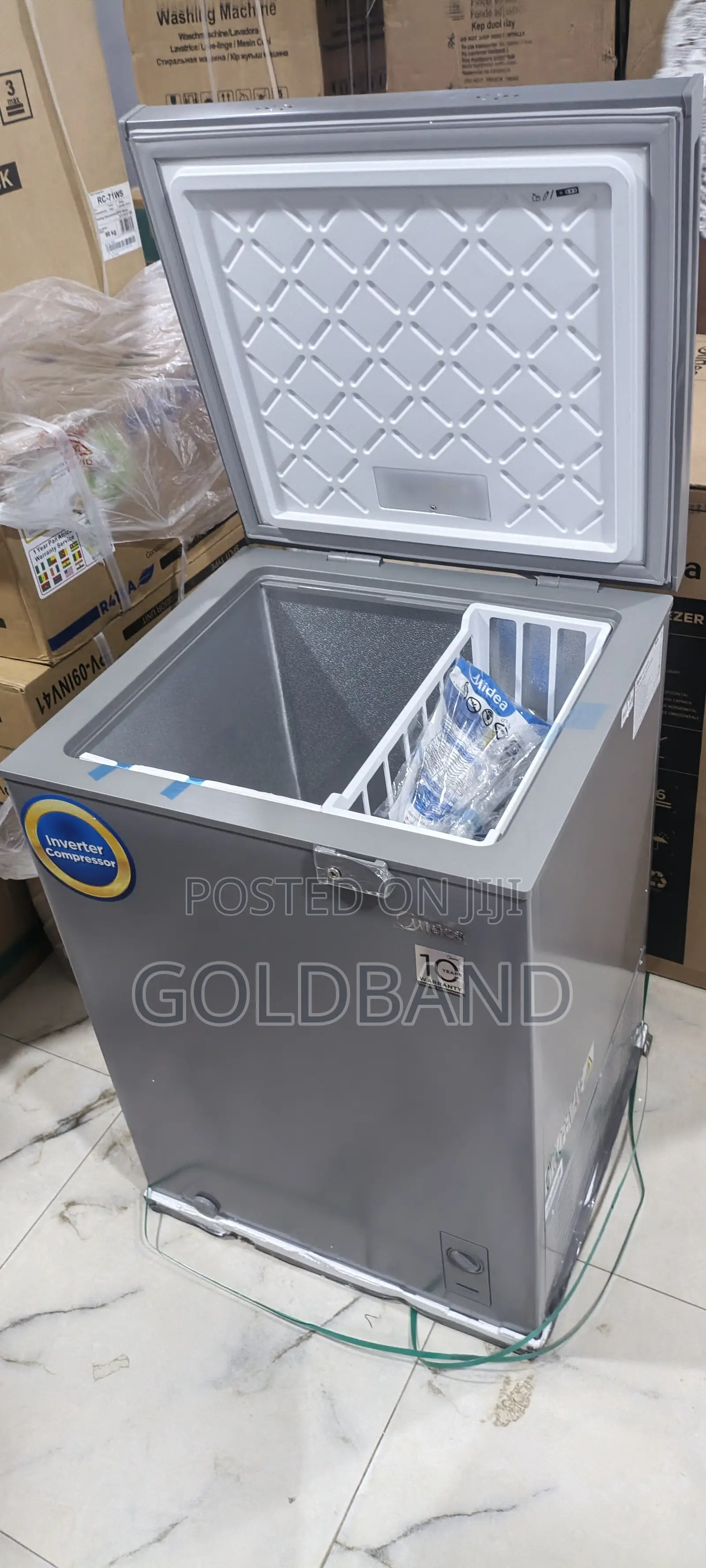 Buy Midea Grey 142l Inverter Freezer Online