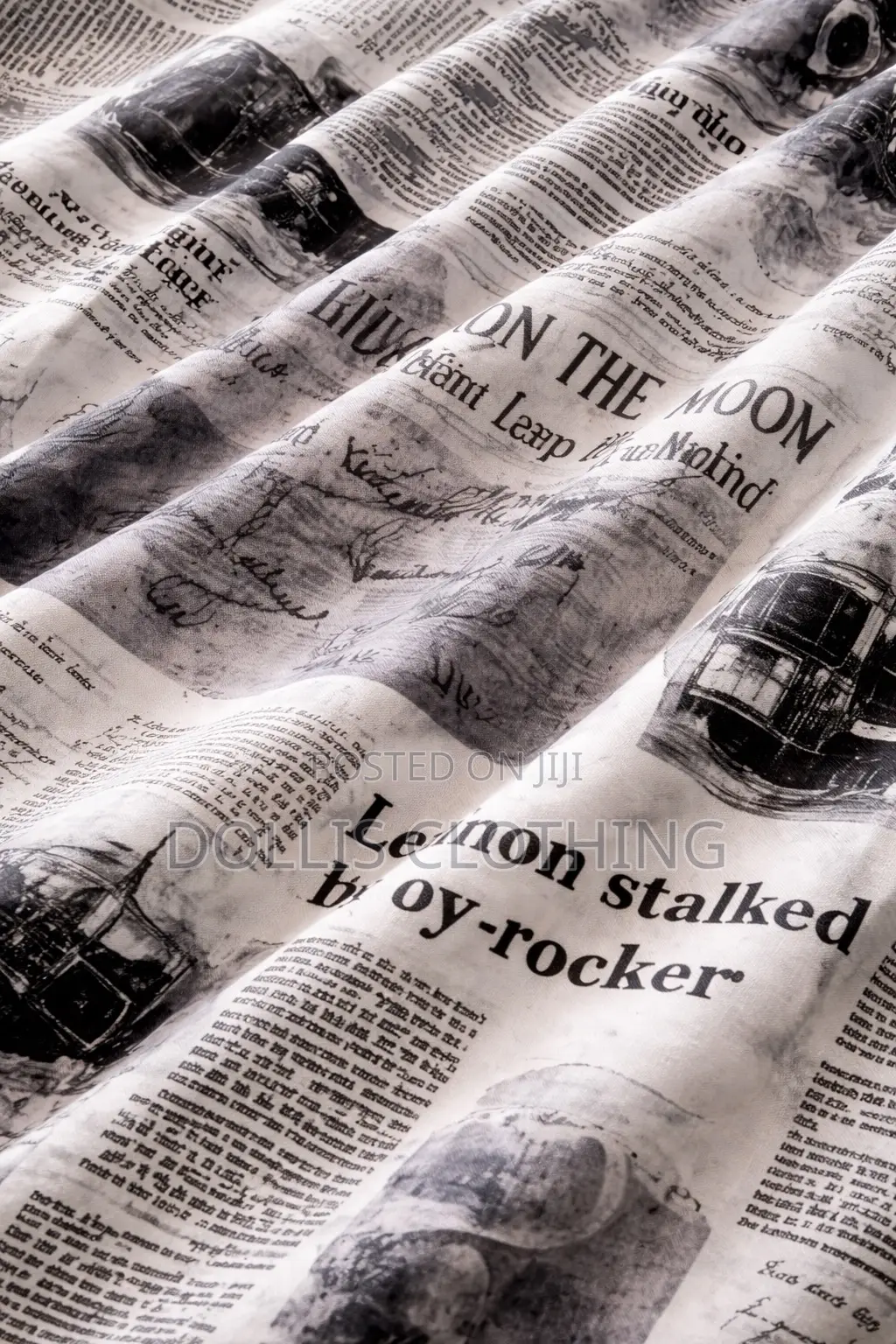Newspaper Print Vintage Shirt