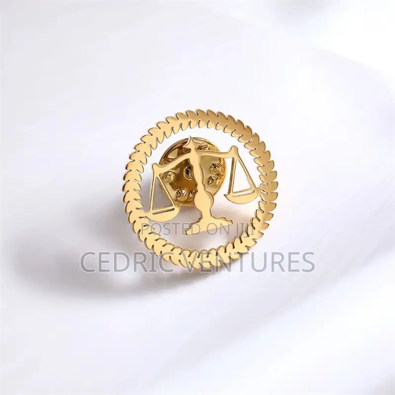 Libra Balance Advocate Lawyer Brooch Lapel Pin