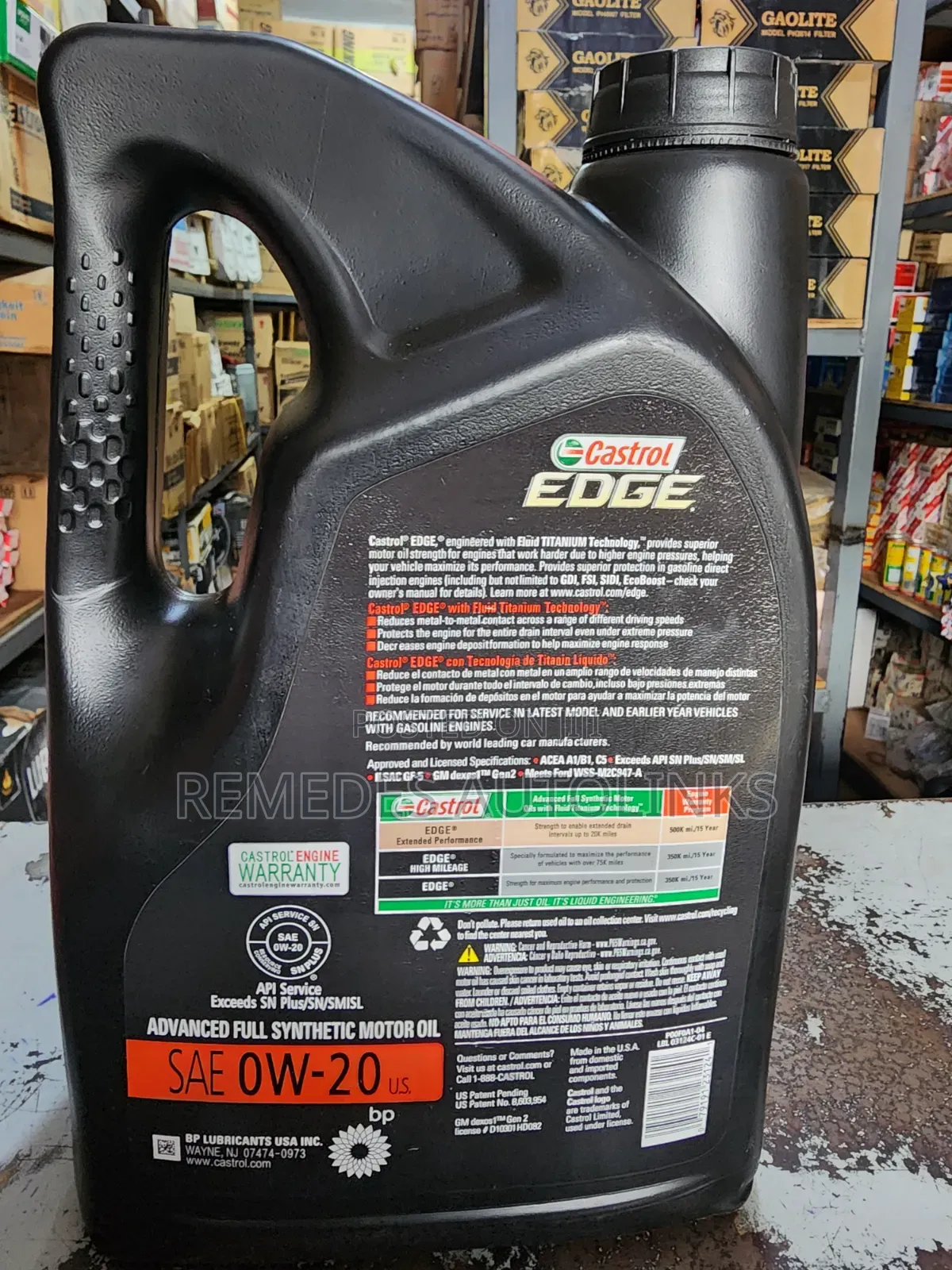 Castrol Edge Sae 0w20 5l