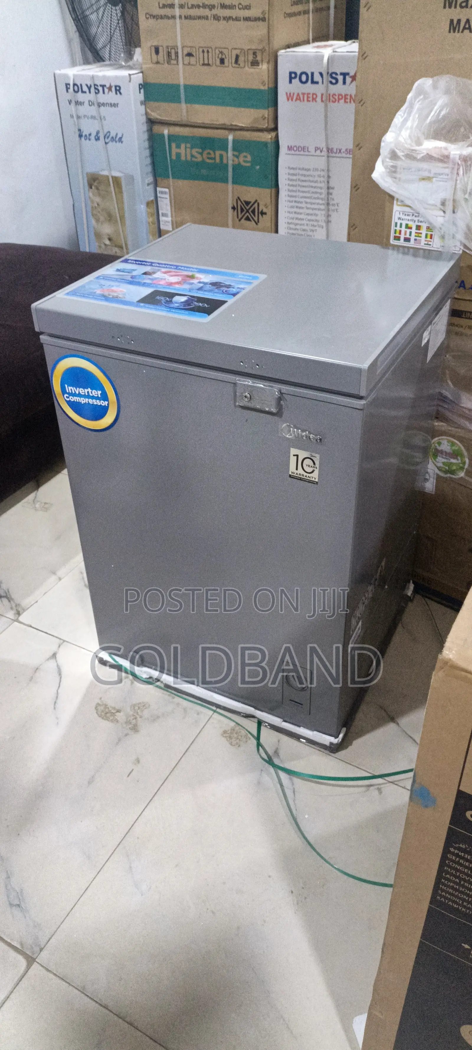 Midea 142l Deep Chest Freezer With Led Light