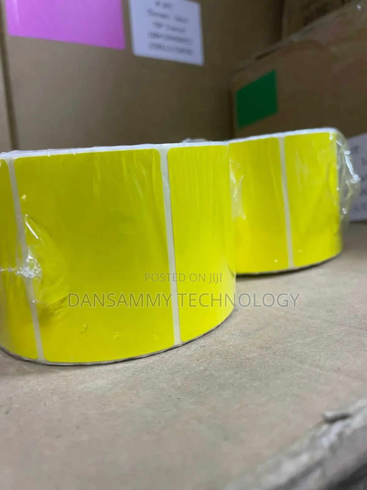 Yellow 60*40mm by 1000labels