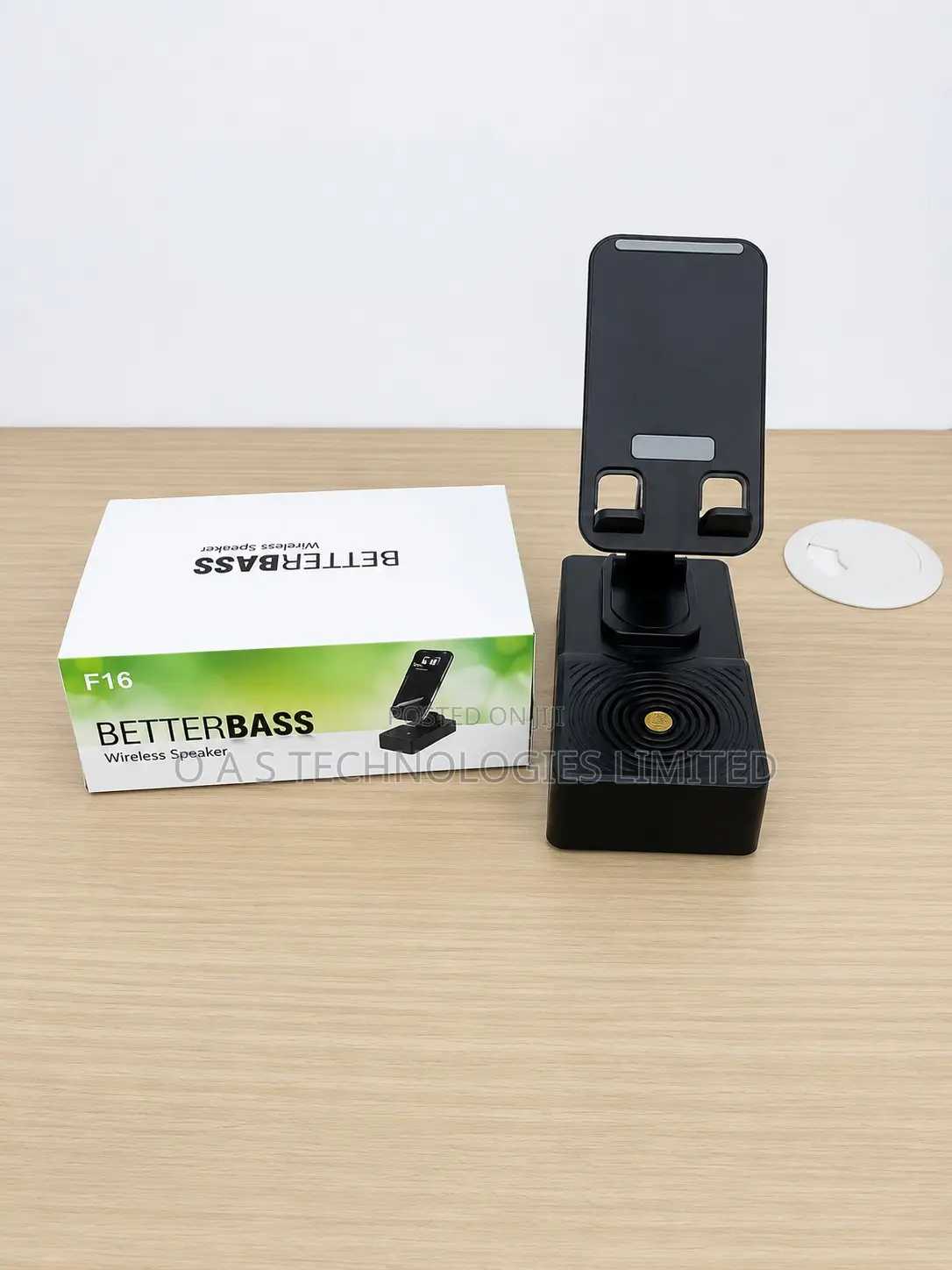 3 in 1 Phone Stand Speaker Digital Clock With Wireless Stereo Stand